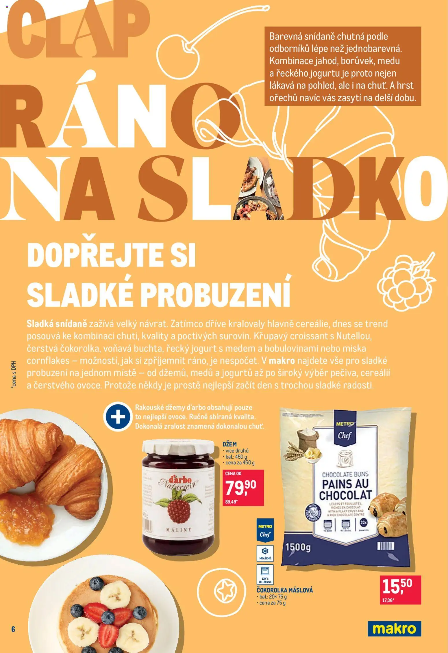 Makro leták - Pro milovníky jídla od 26.08.2026 | Strana: 6 | Produkty: Cornflakes, Řecký jogurt, Miska, Croissant