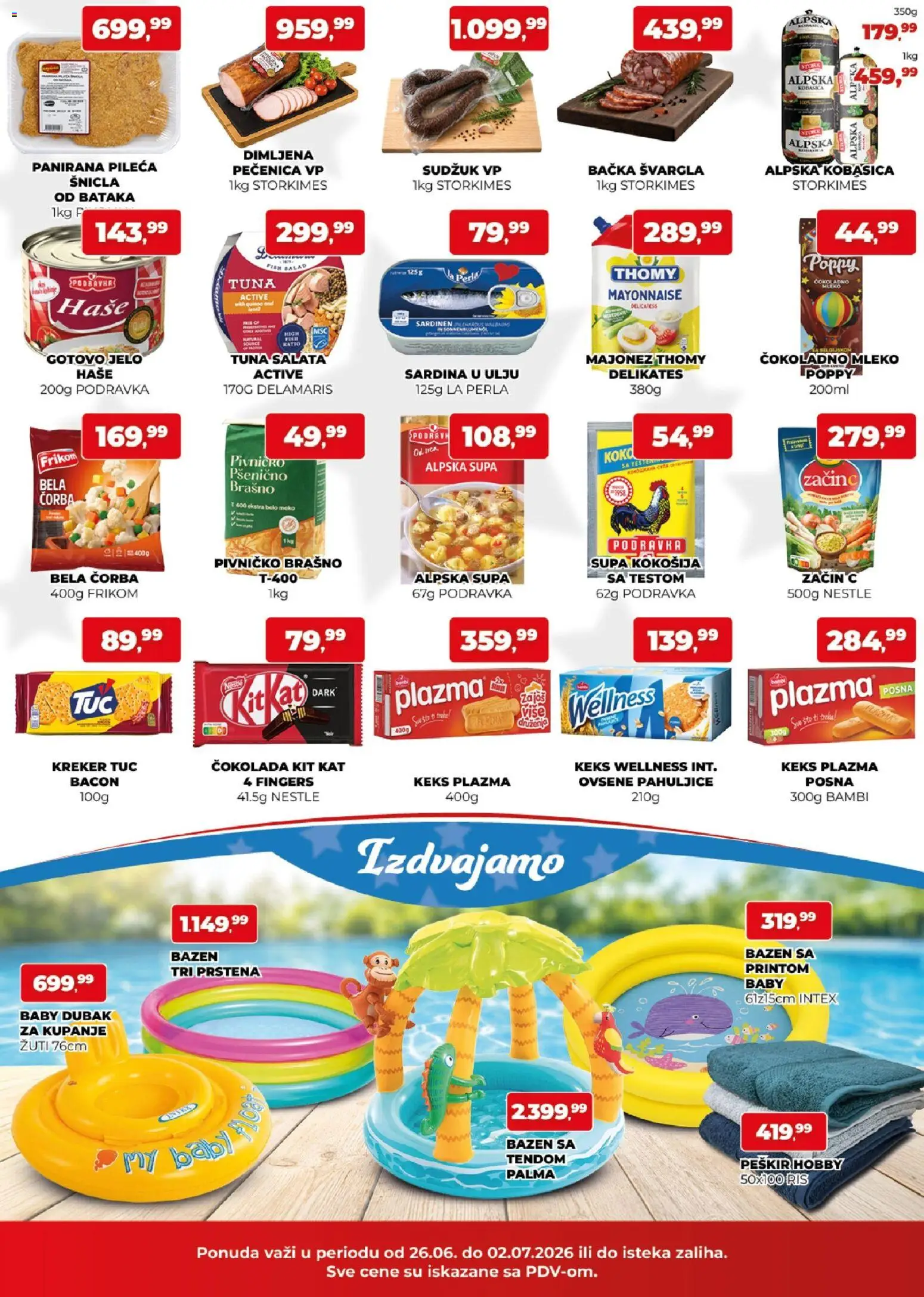 Plus Cash & Carry katalog - važi od 26.06.2026 | Strana: 2 | Proizvode: Majonez, Pahuljice, Čokolada, Pečenica