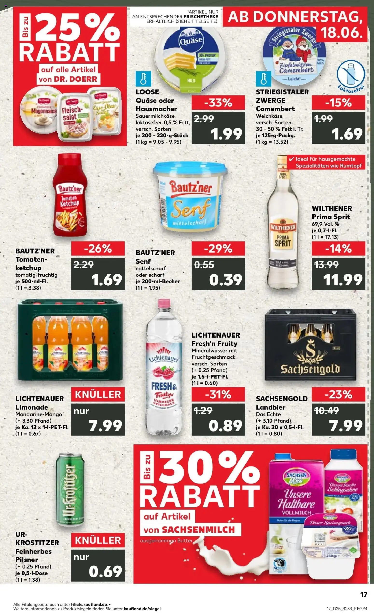 Kaufland Prospekt Freital – gültig ab 18.06.2026 | Seite: 2 | Produkte: Wilthener, Limonade, Mayonnaise, Ketchup