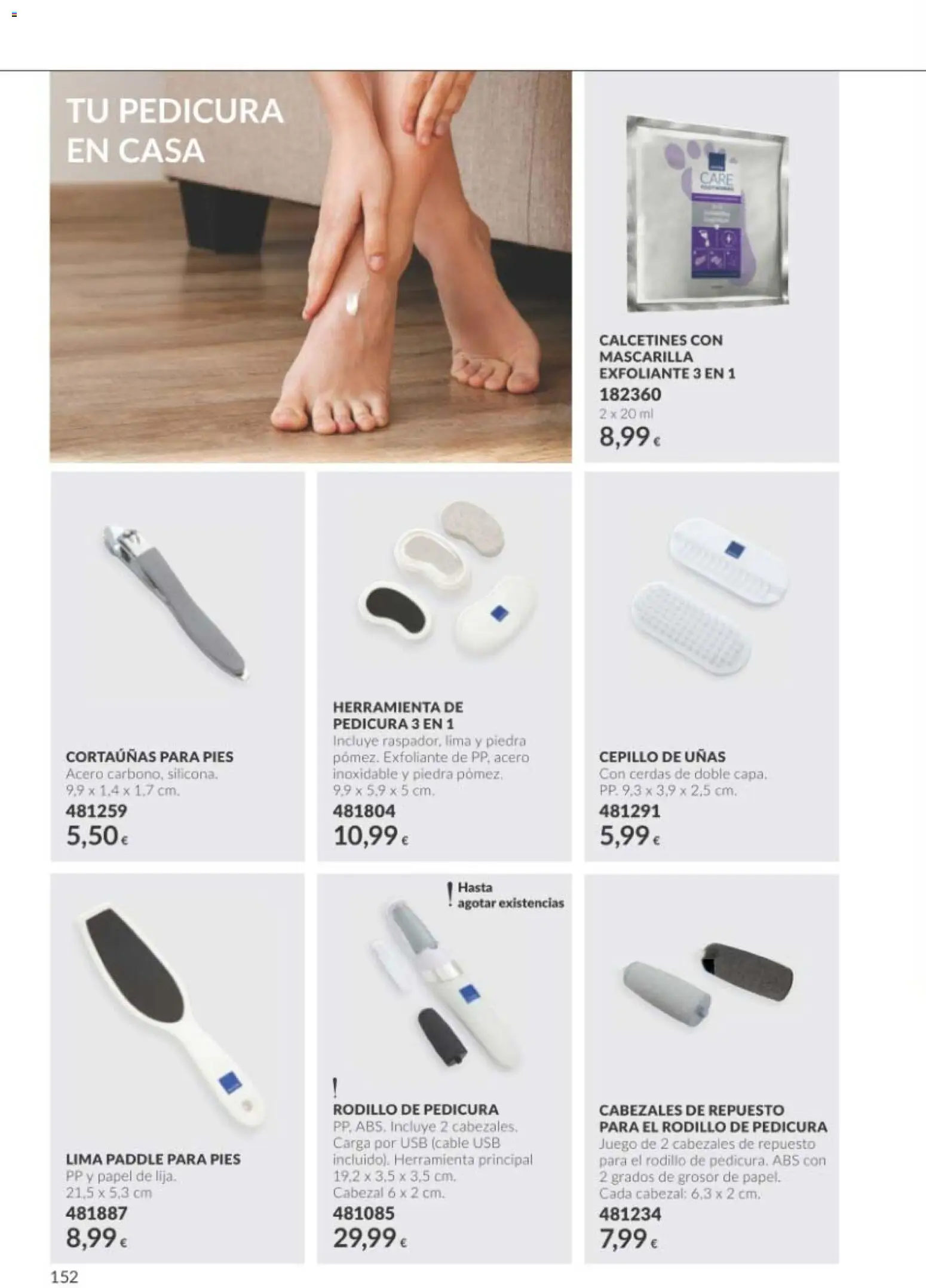 Catálogo AVON Black Friday │ válido desde el 01/11/2026 | Página: 152 | Productos: Cepillo, Lima, Cortaúñas, Cable