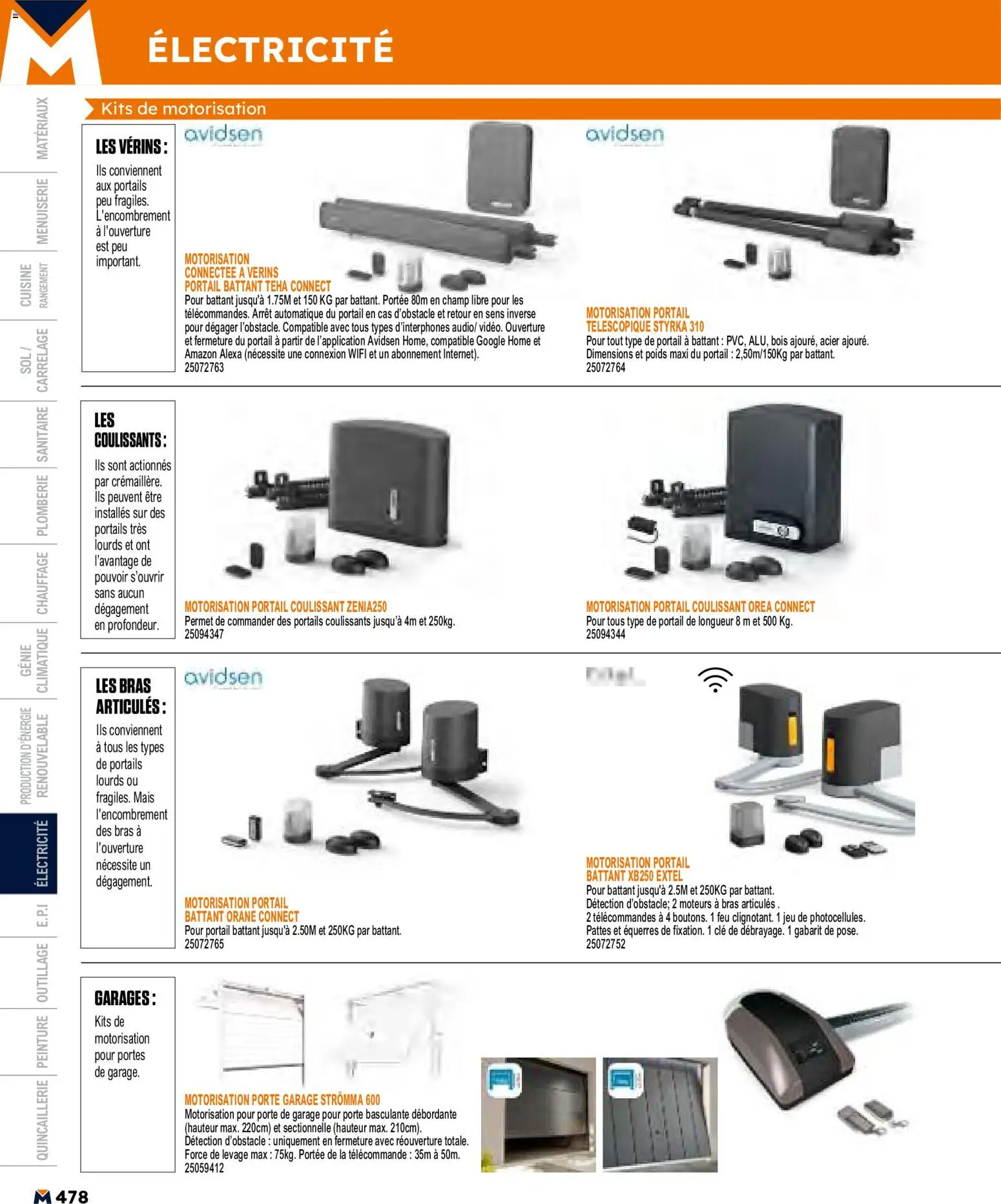 {H1} | Page: 478 | Produits: Poids, Portail, Portes, Télécommande