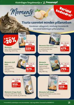 Fressnapf akciós újság - amely érvényes a következő dátumtól: 2026.08.06. | Oldal: 4 | Termékek: Tonhal, Hús, Szardínia