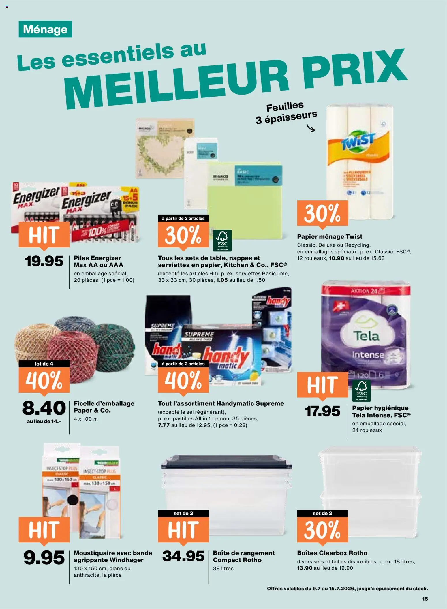 Migros aktionen FR – gültig ab 09.07.2026 | Seite: 15