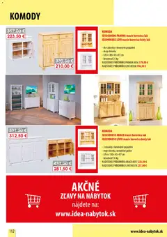 IDEA nábytok leták platný od 21.07.2026 | Strana: 112 | Produkty: Nábytok, Komody, Police, Komoda