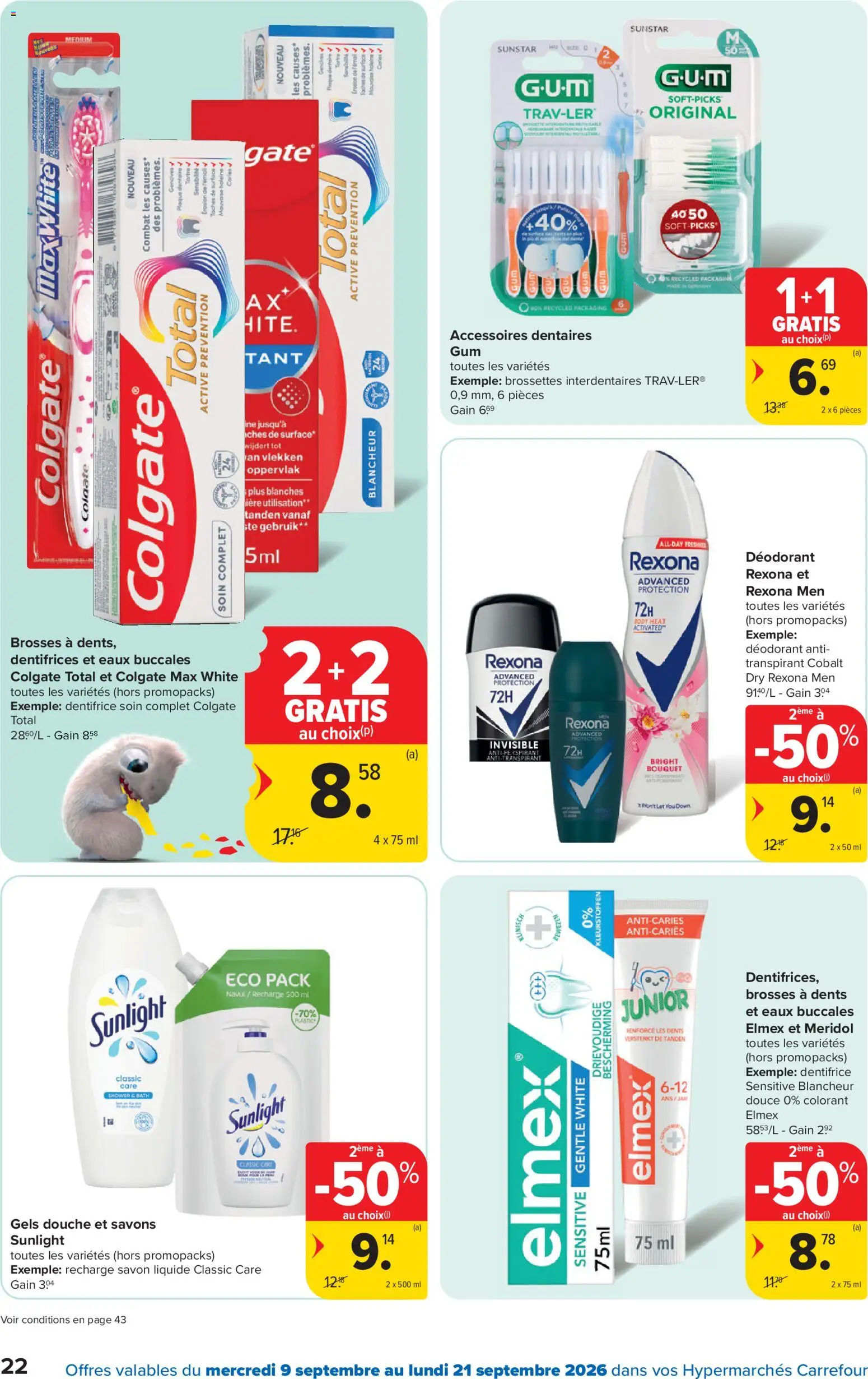 {H1} | Pagina: 22 | Producten: Gels, Gel, Douche, Gum
