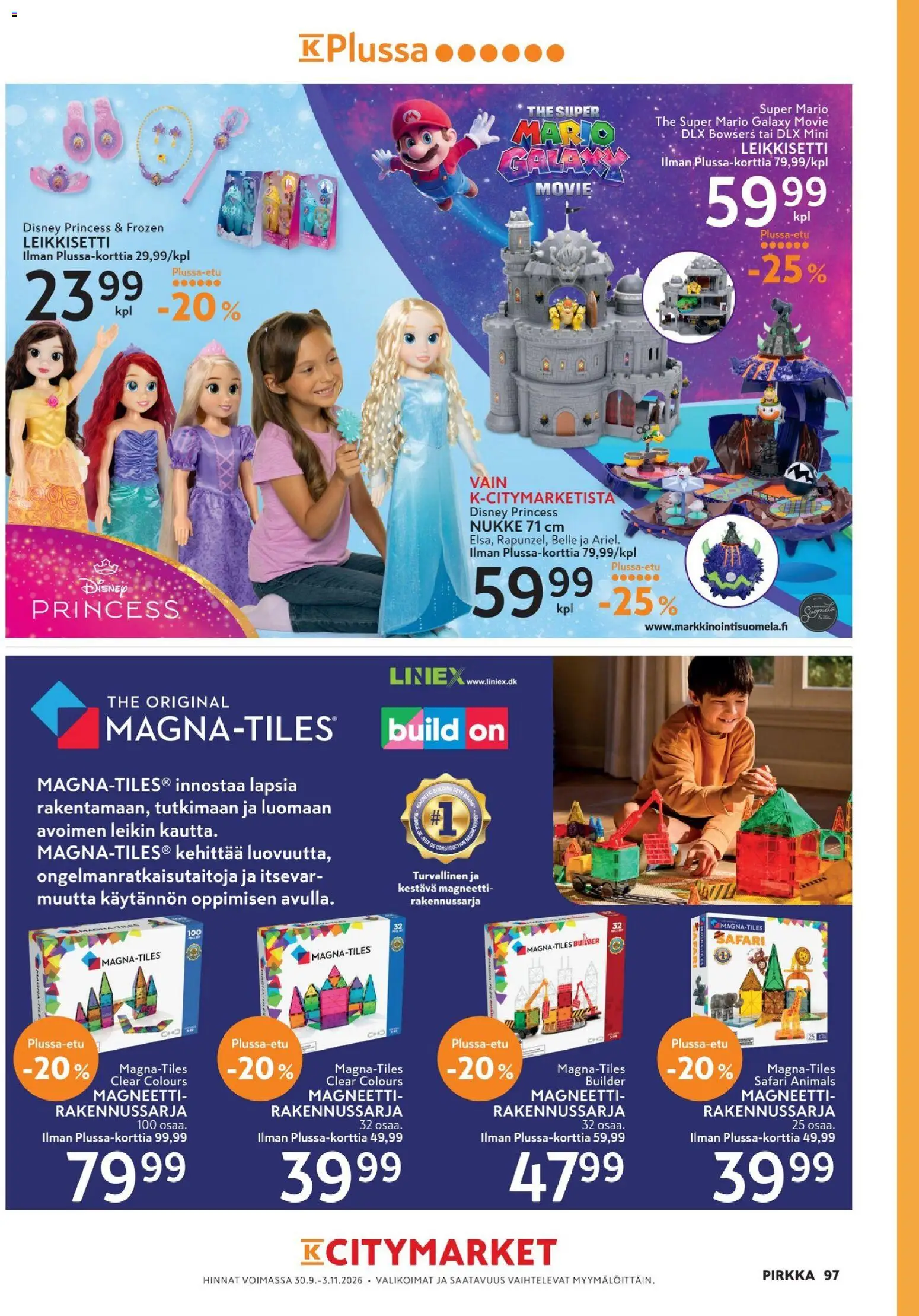 K-Citymarket Pirkka – voimassa 30/09/2026 alkaen | Sivu: 97
