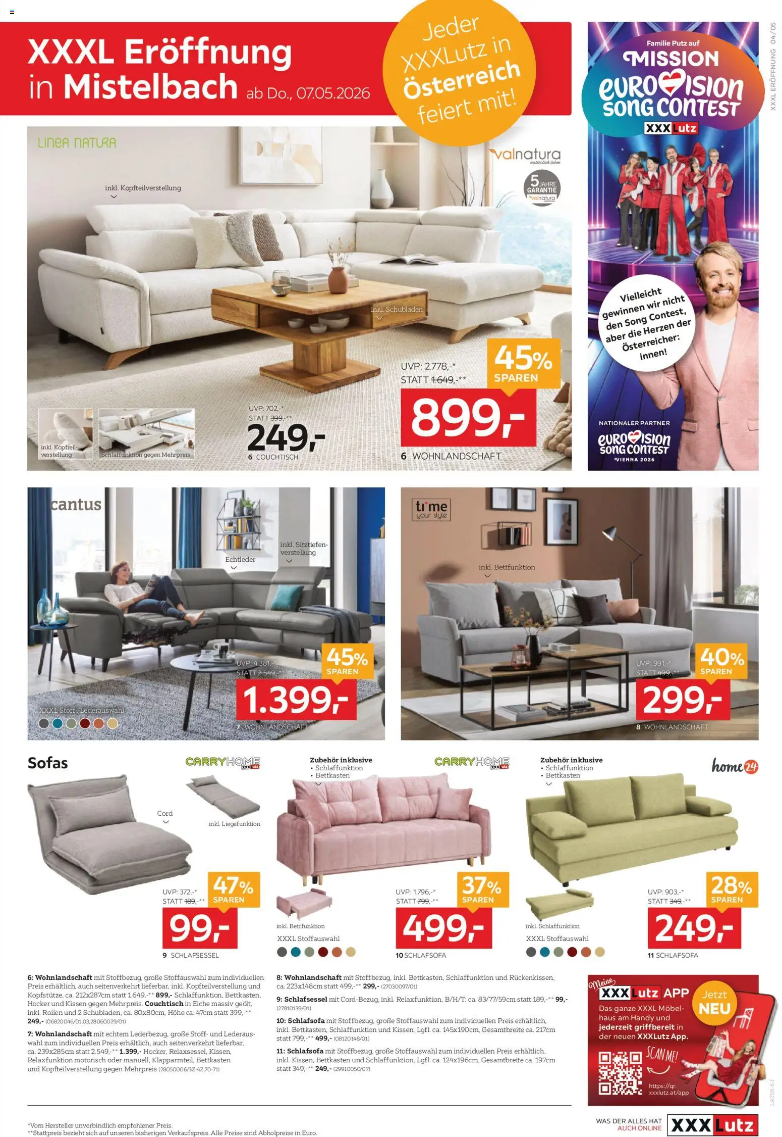 XXXLutz Eröffnung in Mistelbach Alle feiern mit! gültig ab 05.05.2026 | Seite: 5 | Produkte: Kissen, Couchtisch