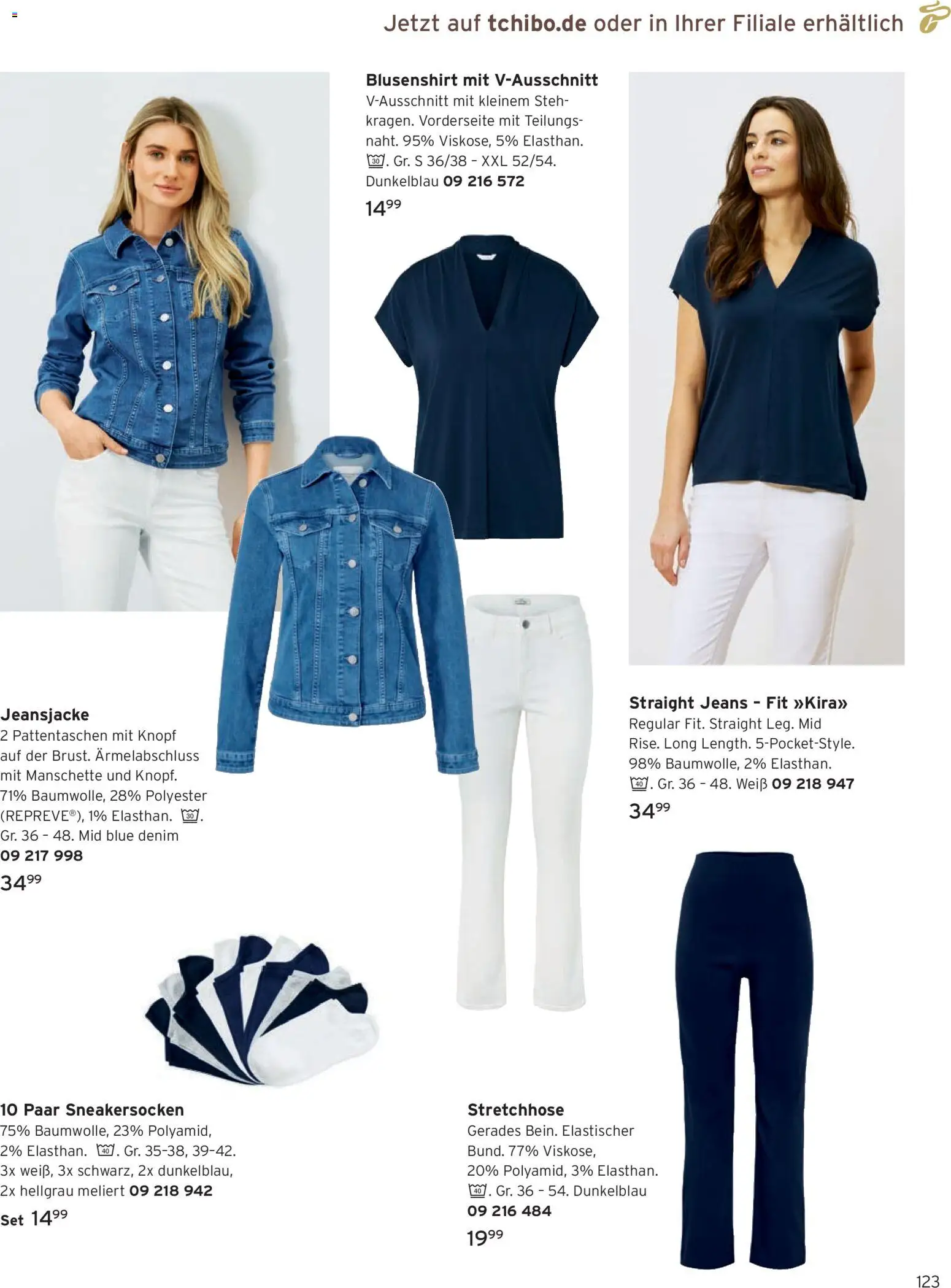 Angebote Tchibo – gültig ab 01.09.2026 | Seite: 123 | Produkte: Jeansjacke, Jeans