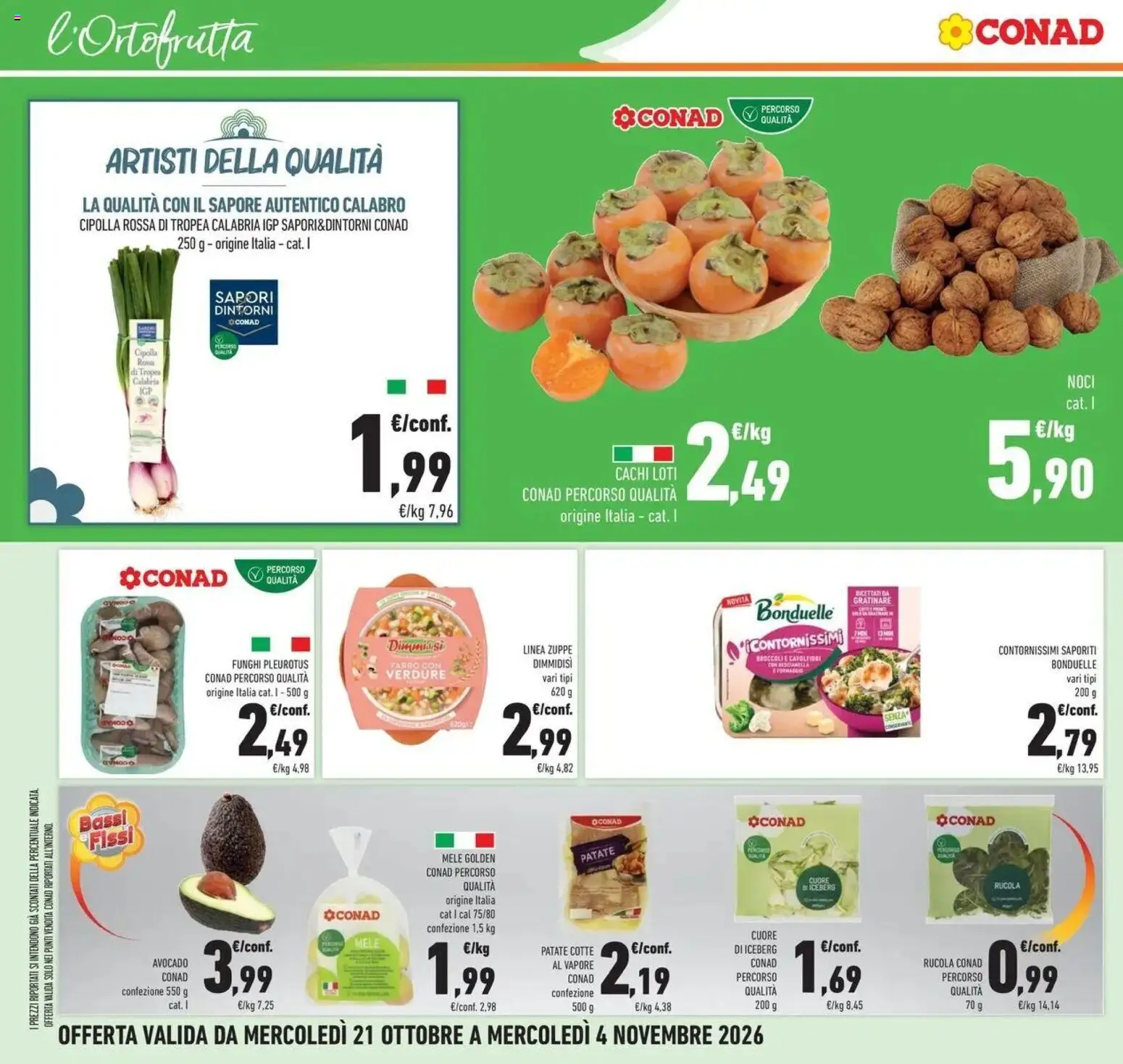 Volantino Conad del 21/10/2026 | Pagina: 34 | Prodotti: Mele, Patate, Funghi, Besciamella