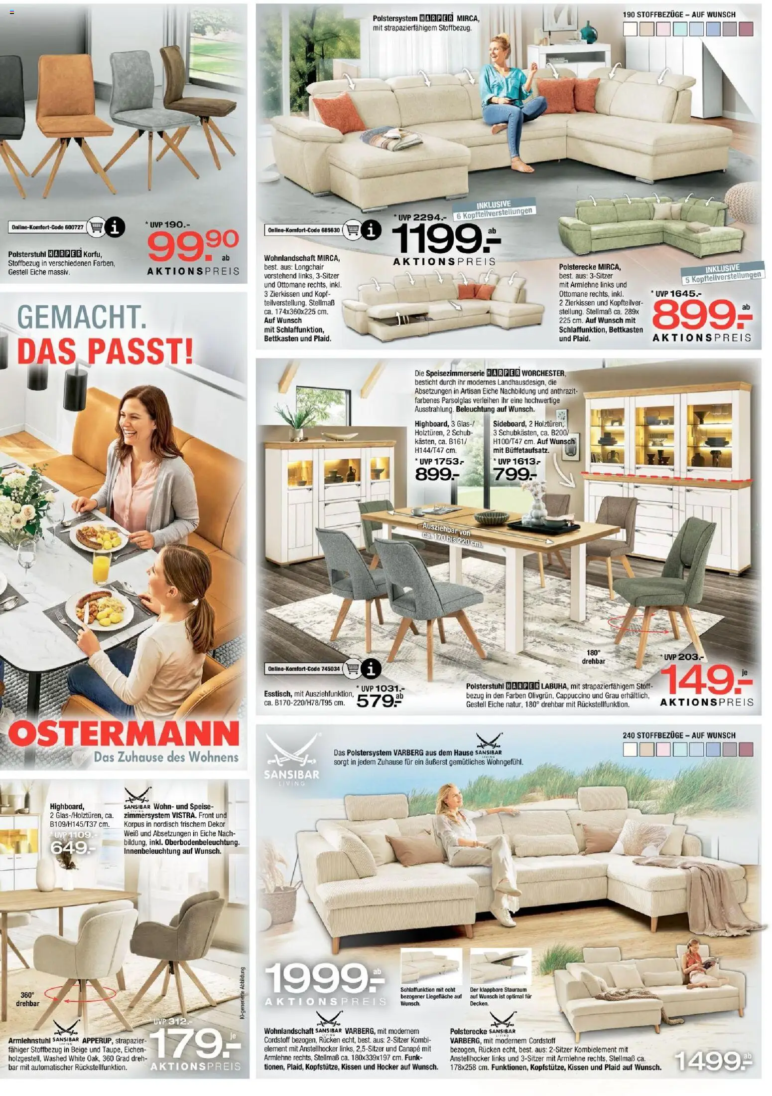 Ostermann Prospekt – gültig ab 24.10.2026 | Seite: 5 | Produkte: Wohnlandschaft, Hocker, Kissen