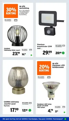 GAMMA folder - Voorbeeld van een folder van GAMMA, geldig van 06-07-2026 | Pagina: 44 | Producten: Lamp, Verlichting