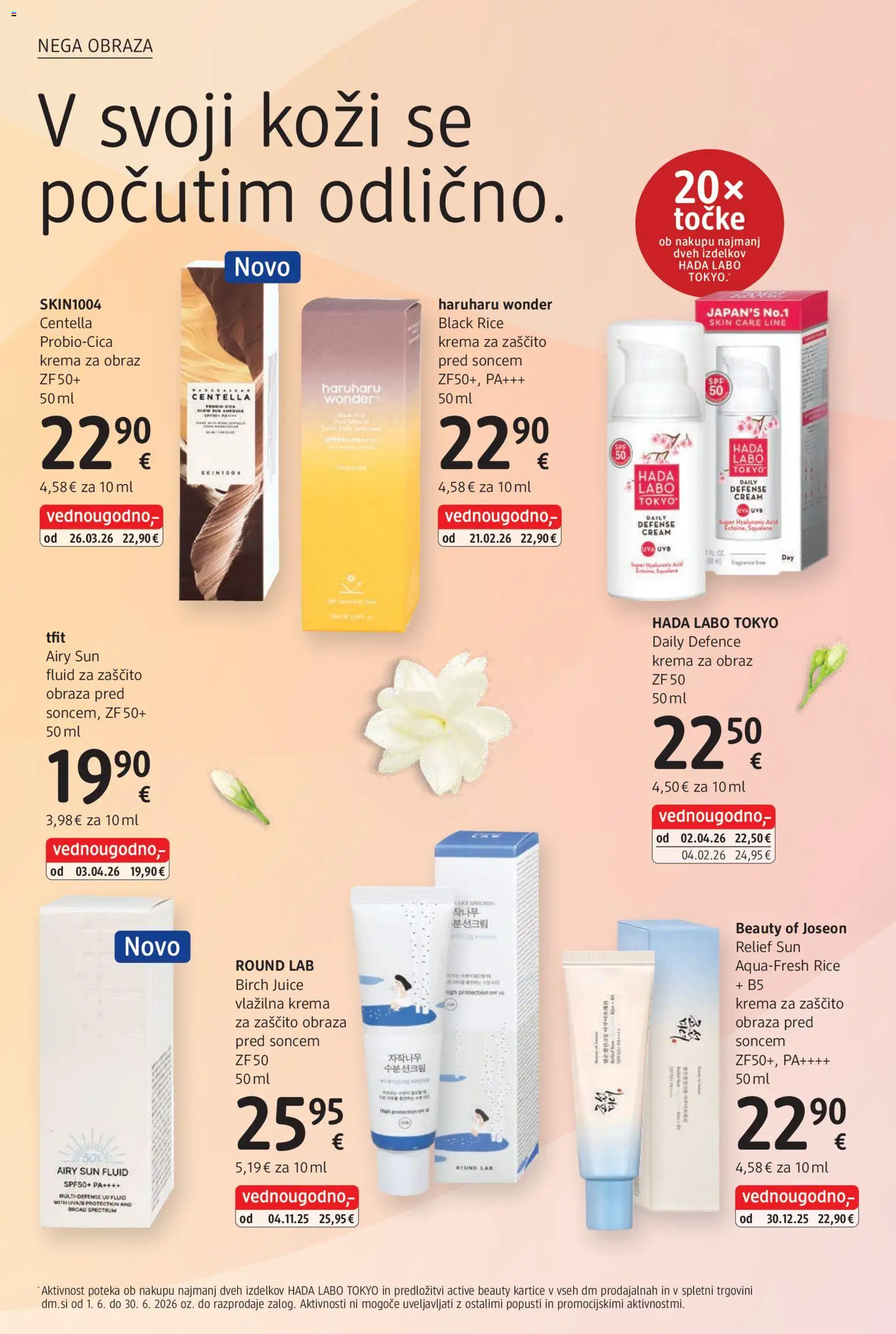 Novi DM Drogerie Markt katalog ponudbe – veljaven od 01.06.2026 | Stran: 14 | Izdelki: Krema, Krema za obraz