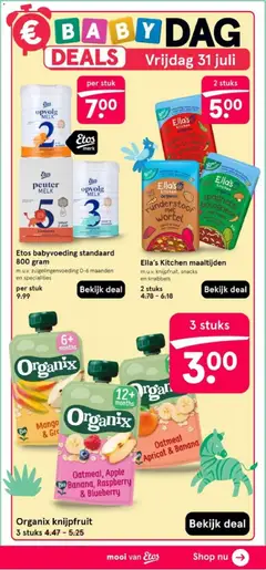 Etos folder - Voorbeeld van een folder van Etos, geldig van 27-07-2026 | Pagina: 51 | Producten: Snacks, Melk, Mango