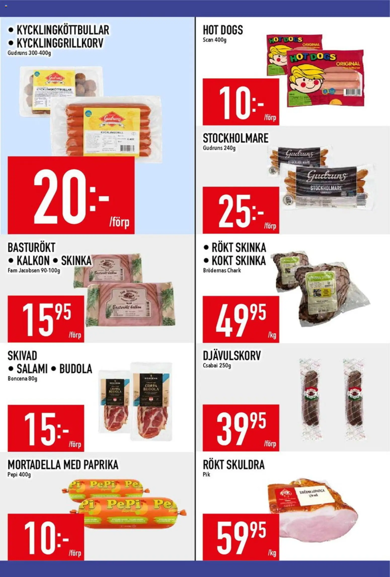 Matdax reklamblad aktuell från 24/08/2026 | Sida: 10 | Produkter: Mortadella, Paprika, Salami, Skinka