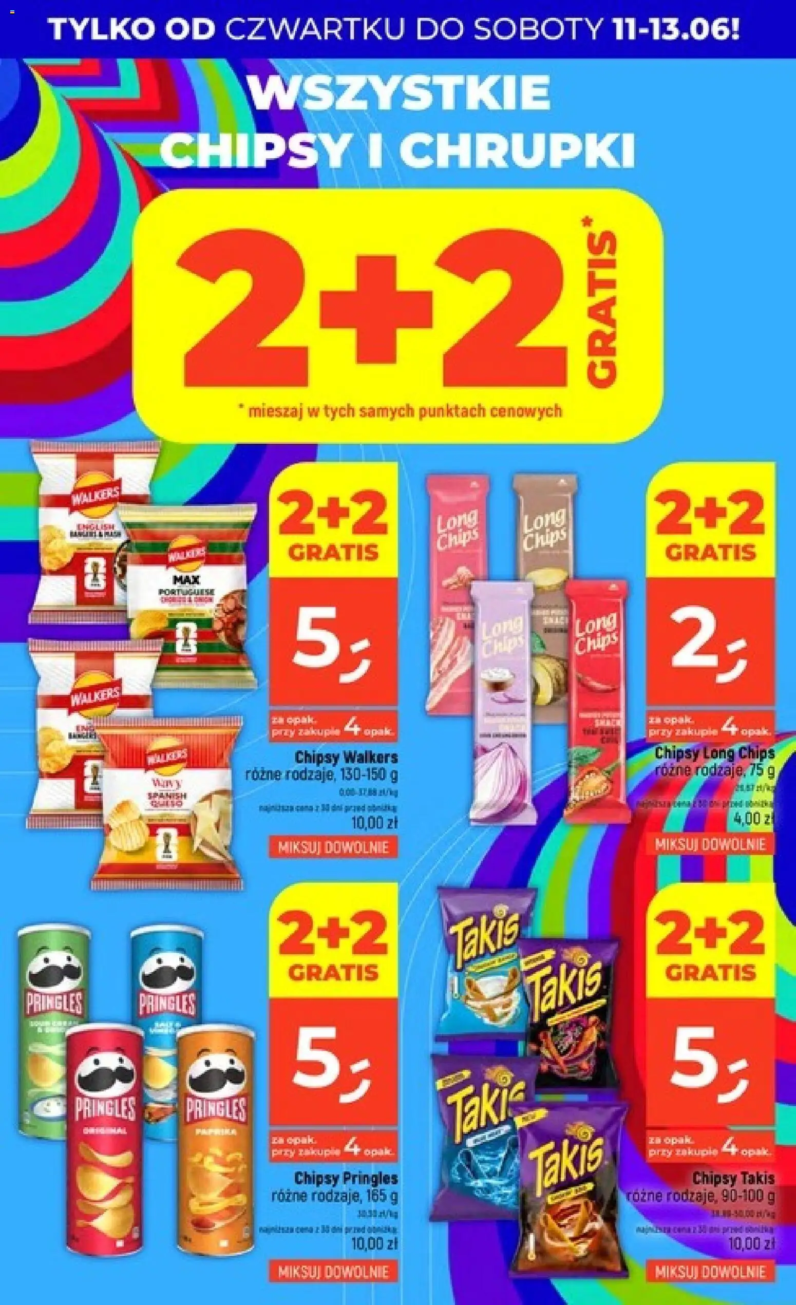 Dealz gazetka od 11.06.2026 | Strona: 10 | Produkty: Chipsy, Chrupki, Chipsy pringles, Pringles