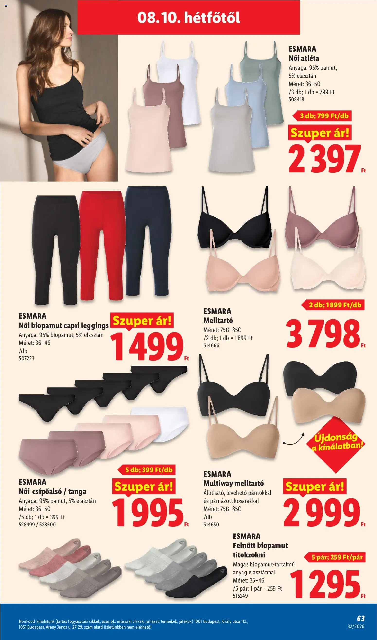 Lidl akciós ujság - amely érvényes a következő dátumtól: 2026.08.06. | Oldal: 63
