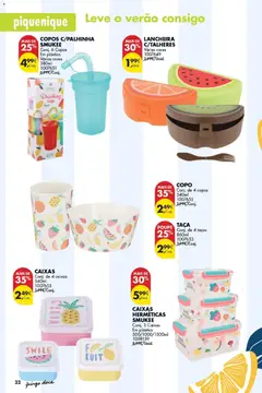 Pré-visualização Pingo Doce Bazar Verão 2 válido de 30/06/2026 | Página: 32 | Produtos: Copos, Taças