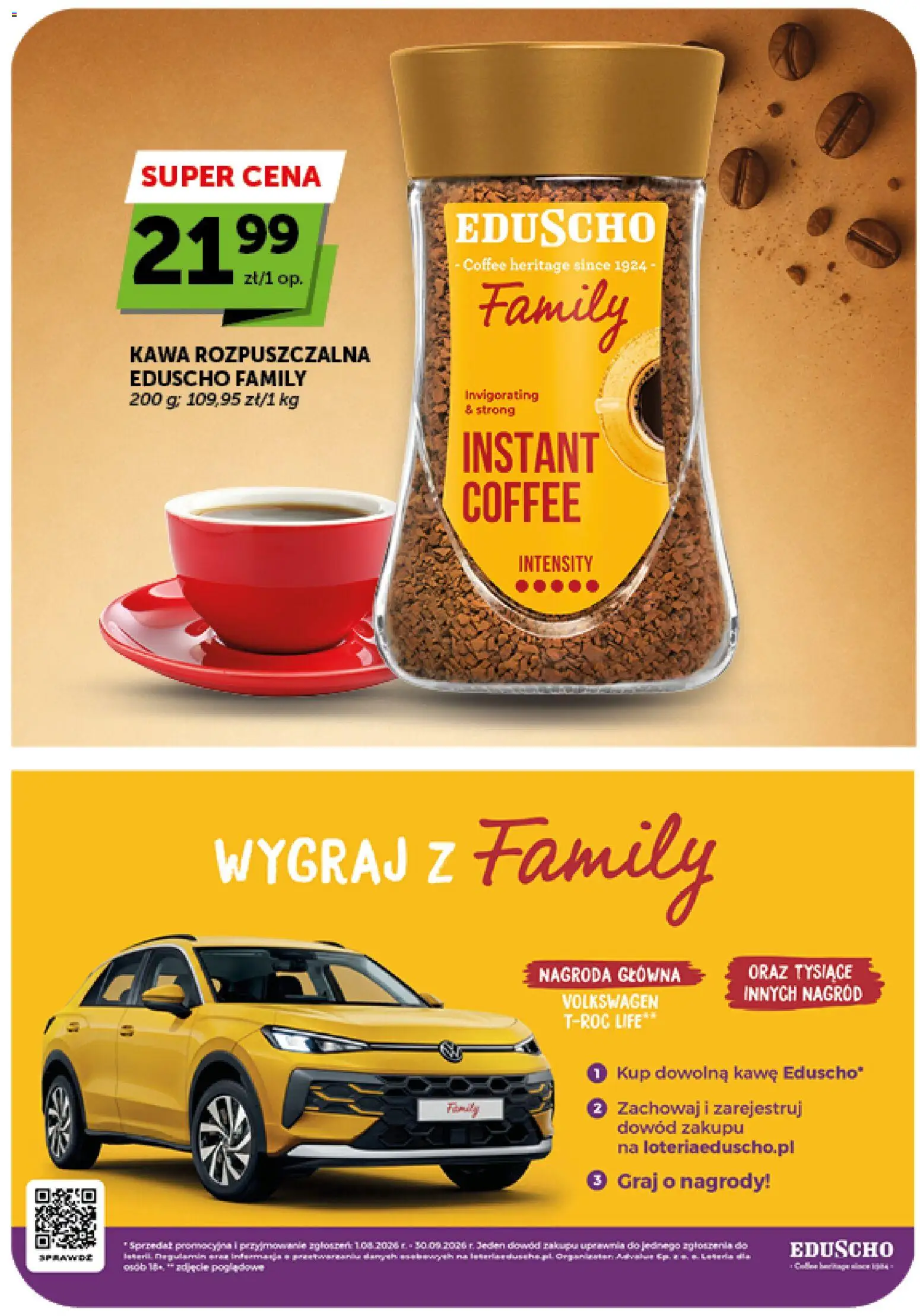 Groszek gazetka - Minimarket od 06.08.2026 | Strona: 16 | Produkty: Kawa rozpuszczalna, Kawa