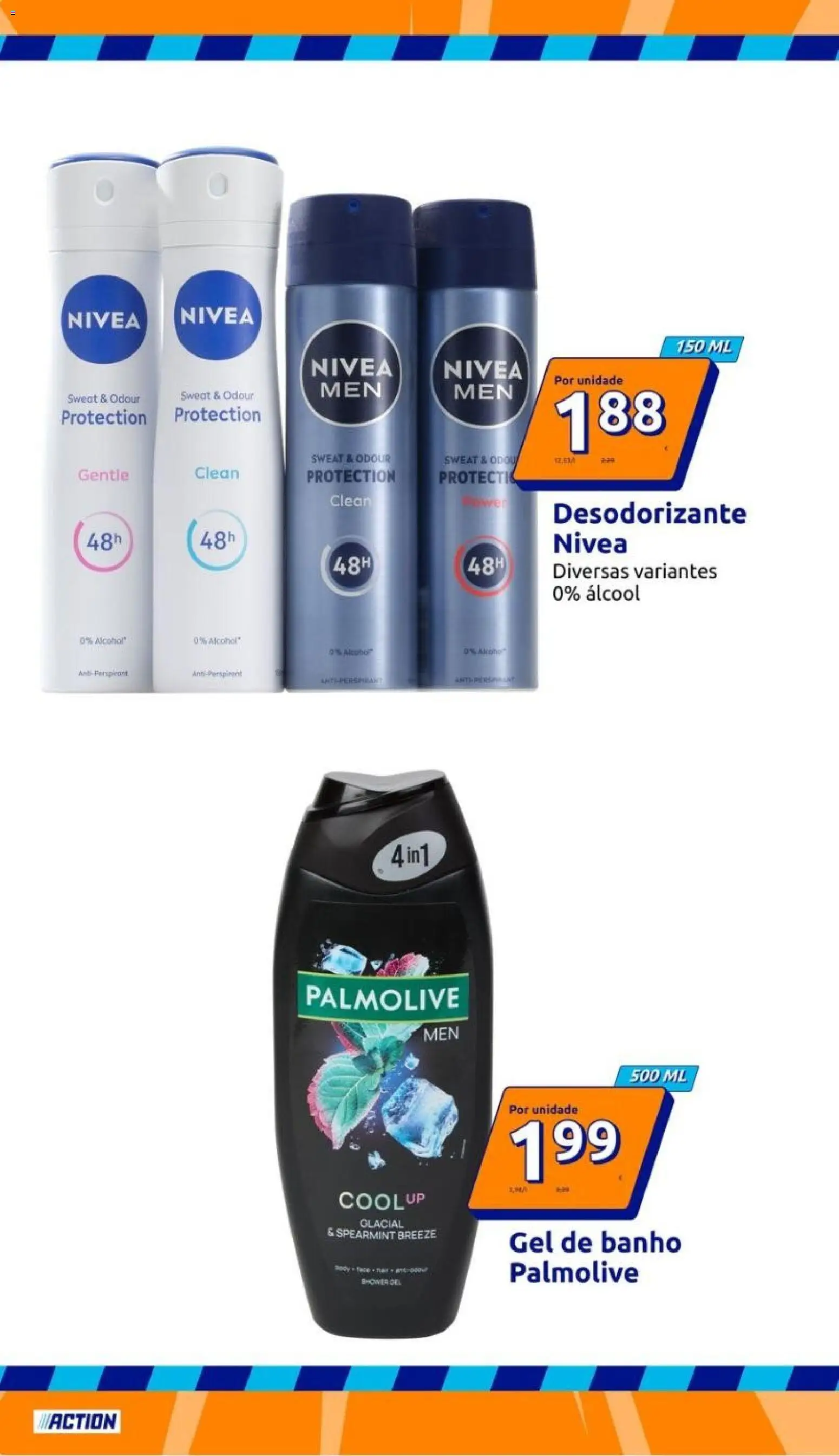 Action folheto │ válido de 02/09/2026 | Página: 20 | Produtos: Gel de banho, Desodorizante, Banho, Álcool
