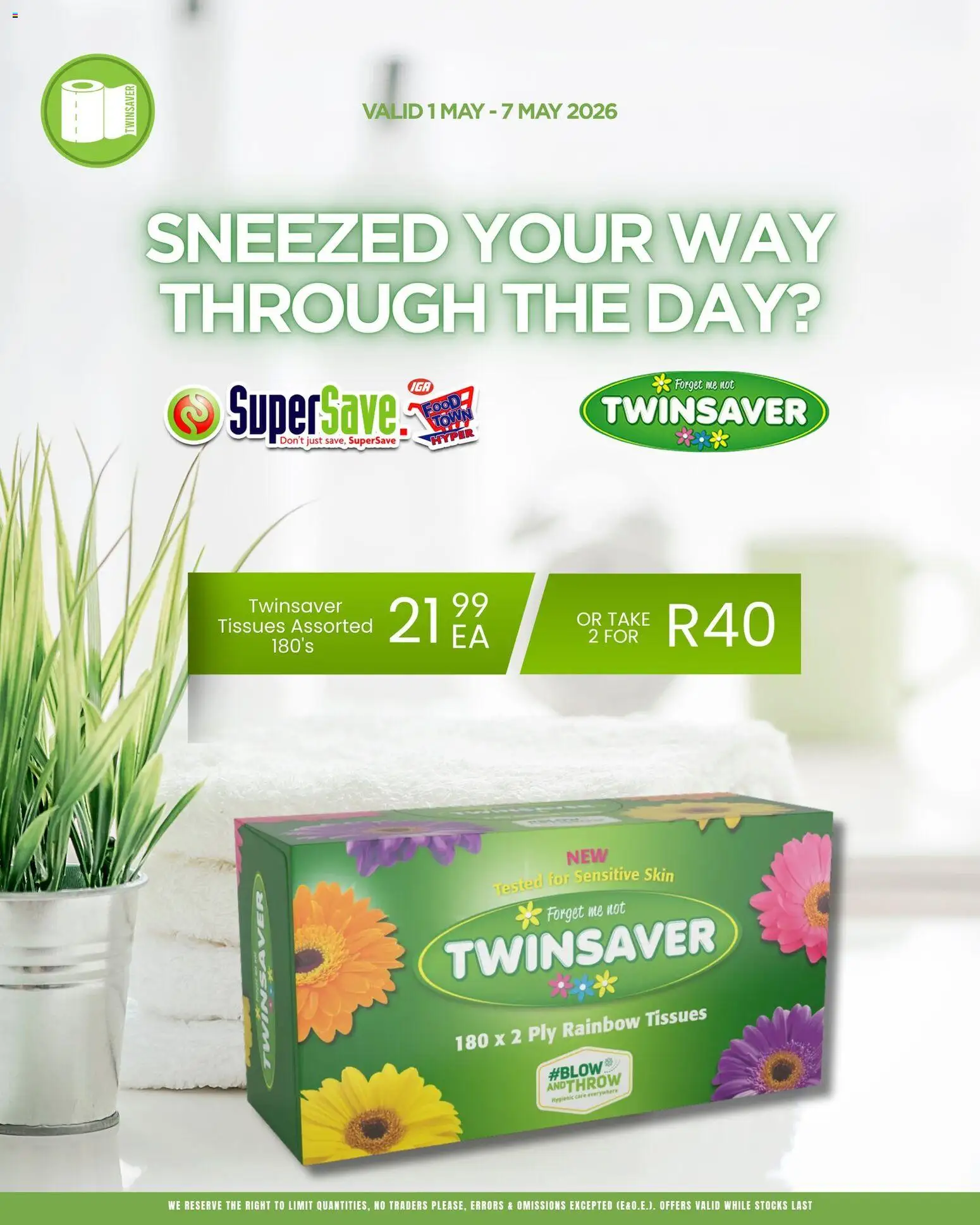 New Super Save catalogue – valid from 01.05.2026 | Page: 3 | Products: Tissues