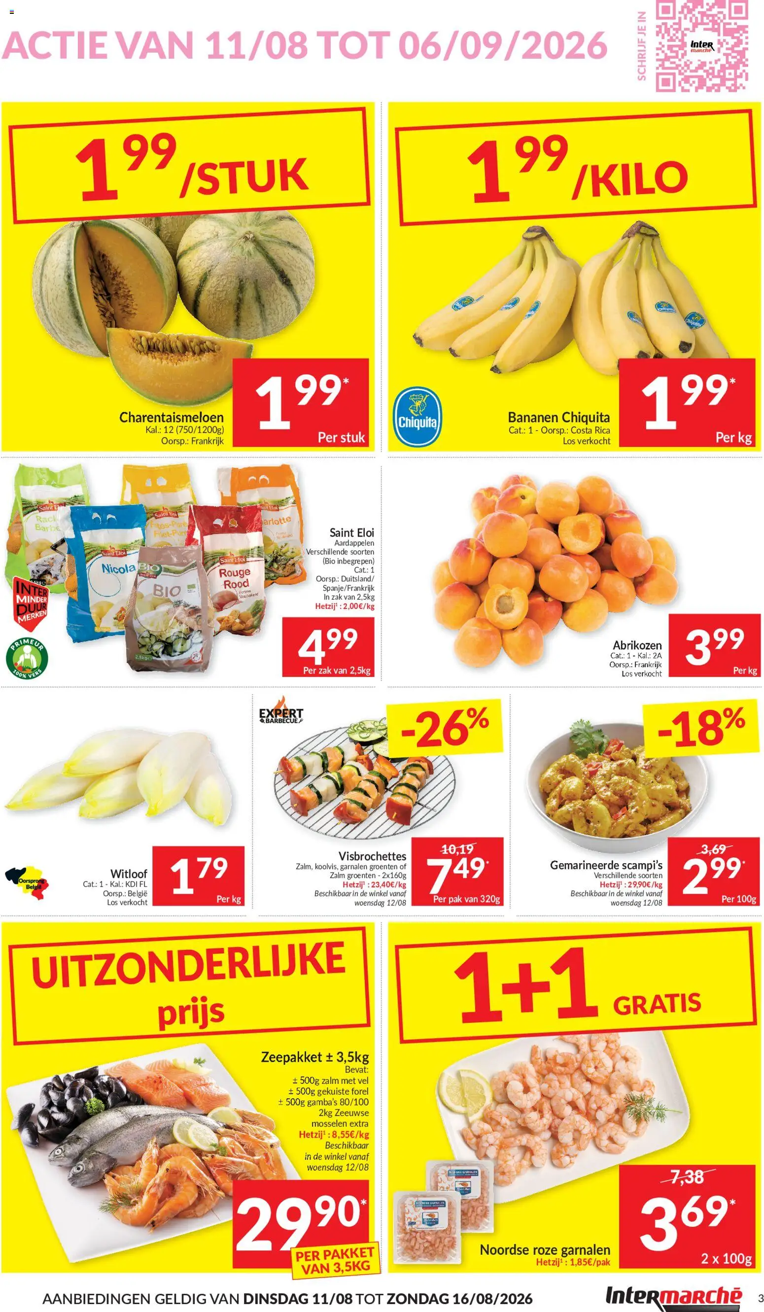 {H1} | Pagina: 3 | Producten: Mosselen, Bananen, Forel, Barbecue