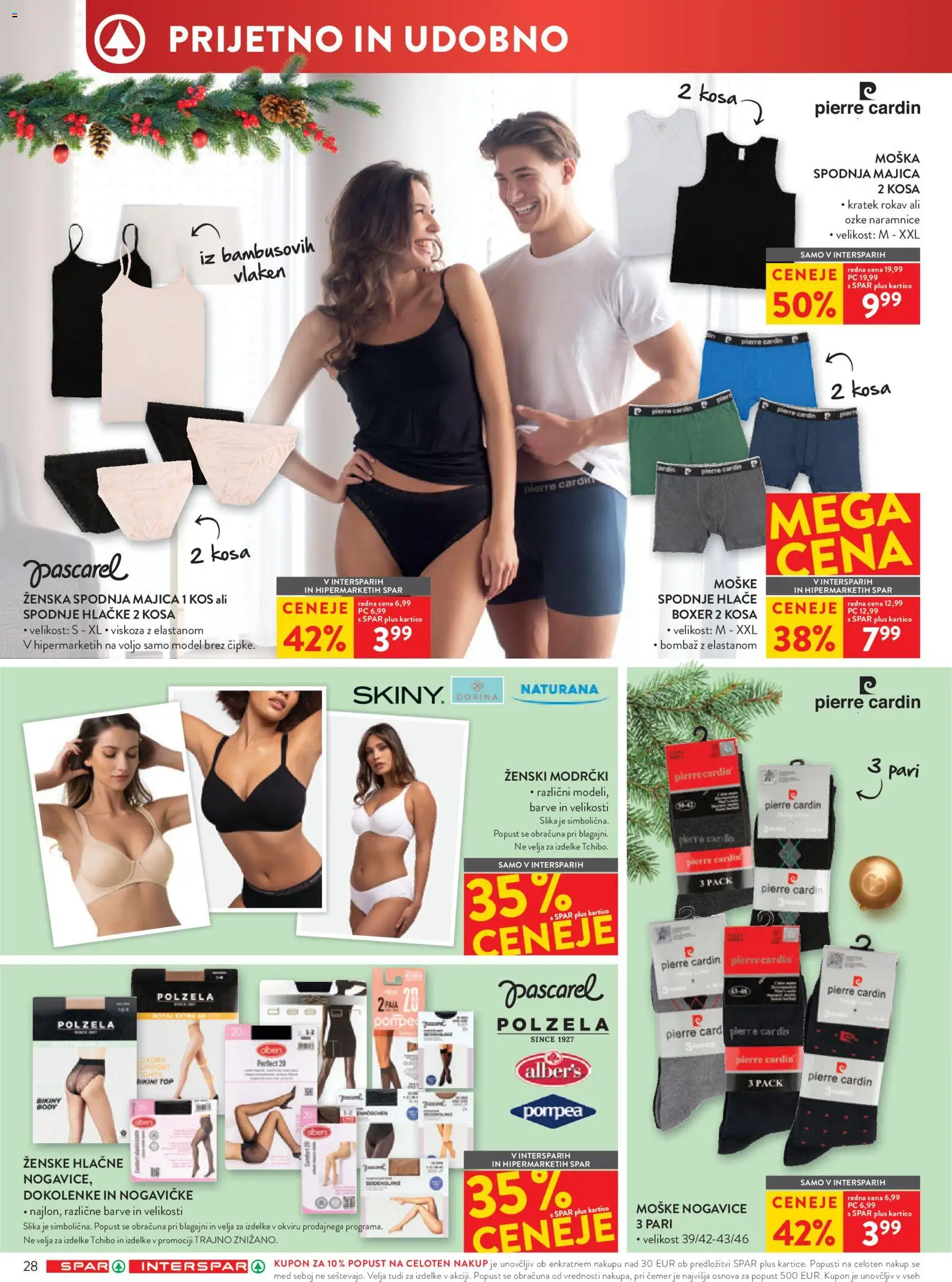 Novi Spar katalog ponudbe – veljaven od 12.11.2025 | Stran: 34 | Izdelki: Kos, Majica, Hlace, Nogavice