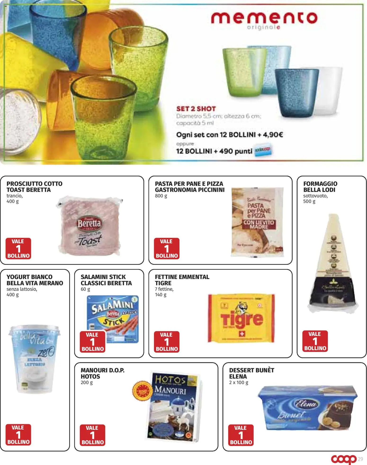 Volantino COOP del 28.05.2026 | Pagina: 29 | Prodotti: Pane, Pizza, Prosciutto, Emmental