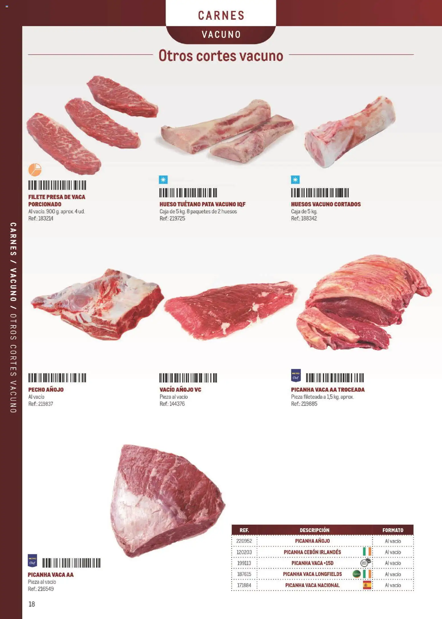 Makro Especial Carta y Menú │ válido desde el 06/07/2026 | Página: 18 | Productos: Filete, Caja