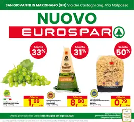 Anteprima del volantino Eurospar volantino San Giovanni in Marignano valido a partire dal 23/07/2026