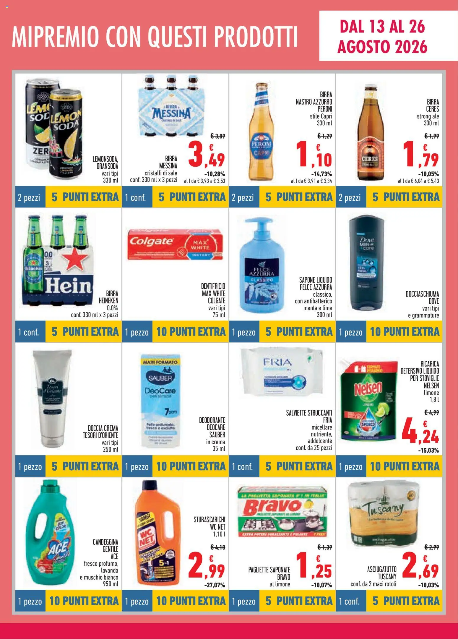 Volantino Conad del 13/08/2026 | Pagina: 7 | Prodotti: Lime, Ceres, Gel doccia, Doccia