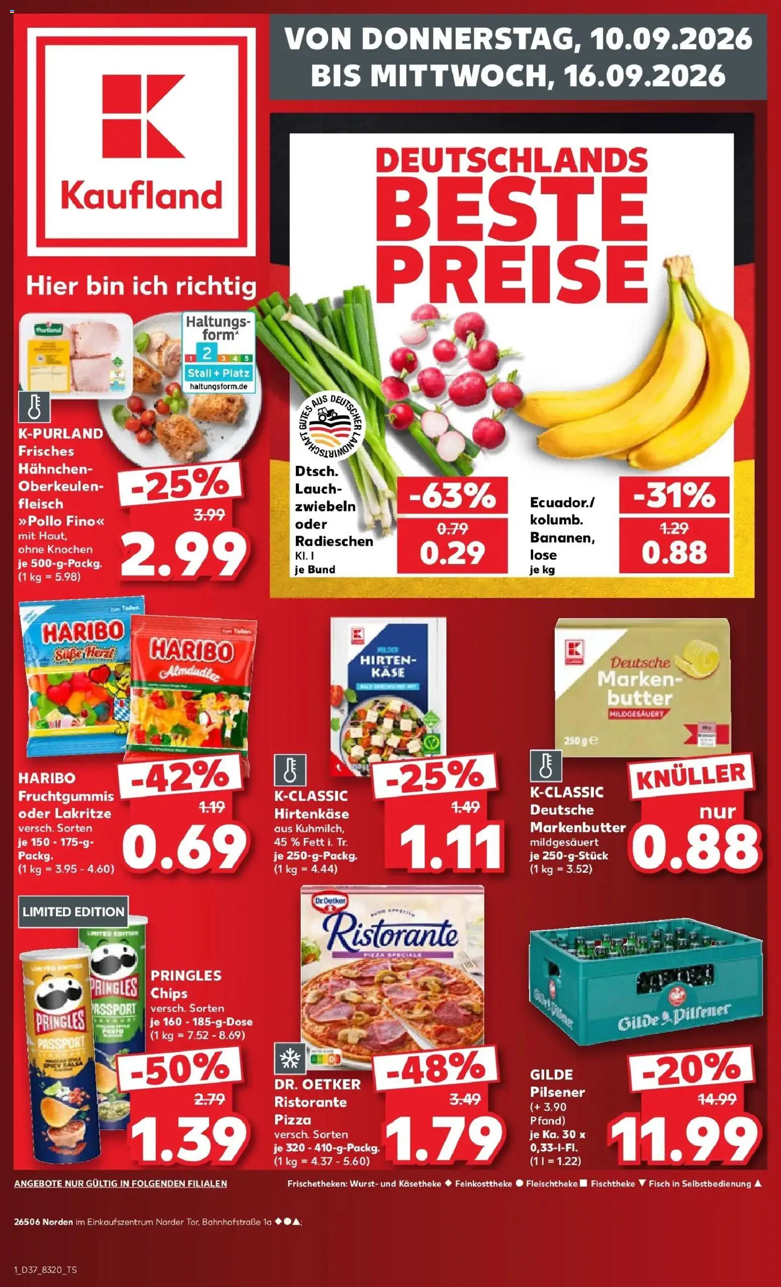 Prospekt Kaufland ab 10.09.2026 » Angebote Online zum Blättern | Seite: 1 | Produkte: Hahnchen, Haribo, Fisch, Fleisch