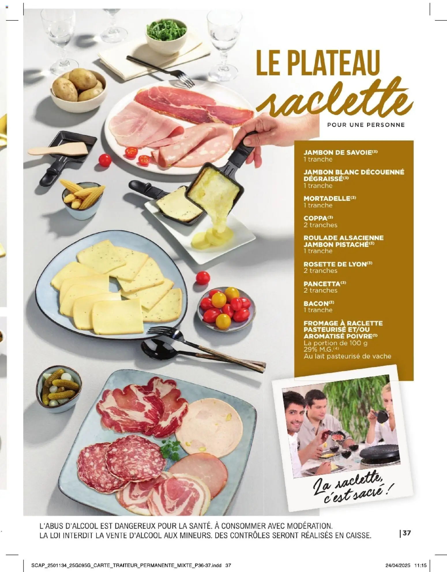 {H1} | Page: 37 | Produits: Poivre, Raclette, Fromage, Salami