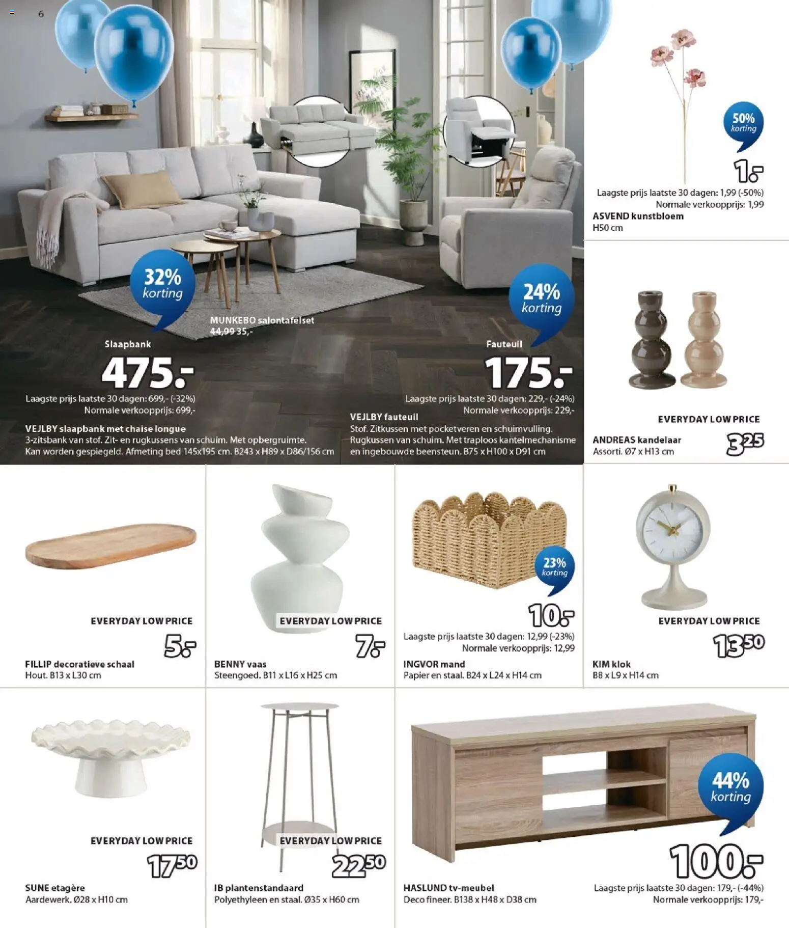 {H1} | Pagina: 6 | Producten: Bed, Fauteuil, Papier, Vaas