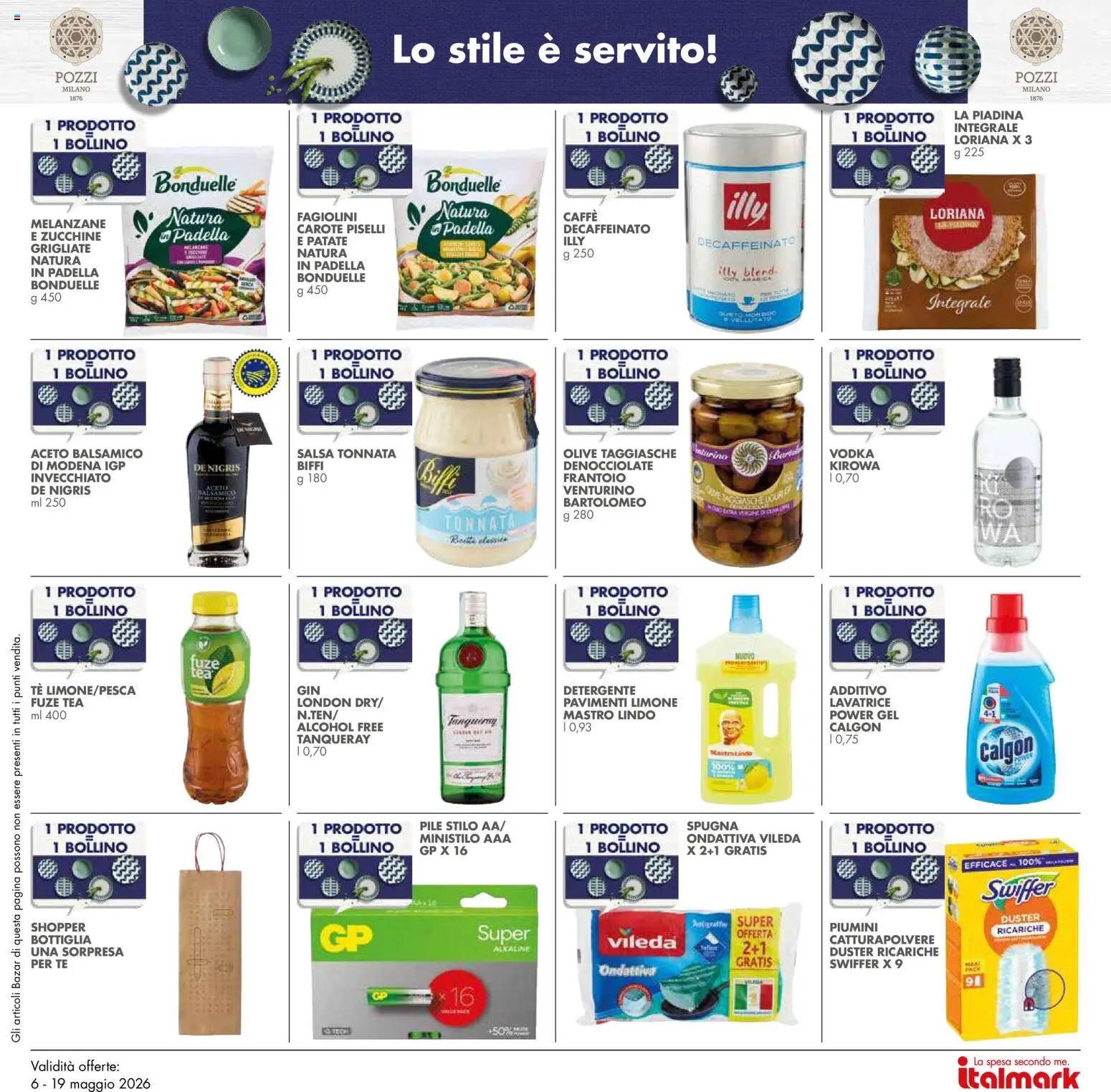 Volantino Italmark del 06.05.2026 | Pagina: 27 | Prodotti: Detergente, Tè, Salsa, Olive