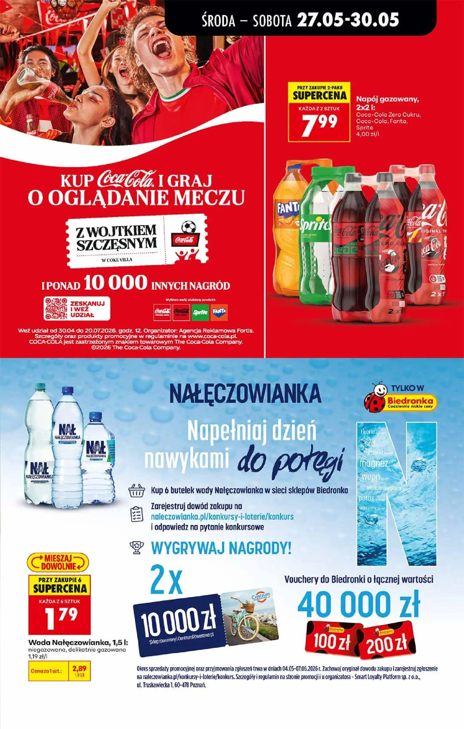 Biedronka gazetka od środy od 27.05.2026 | Strona: 49 | Produkty: Sprite, Woda