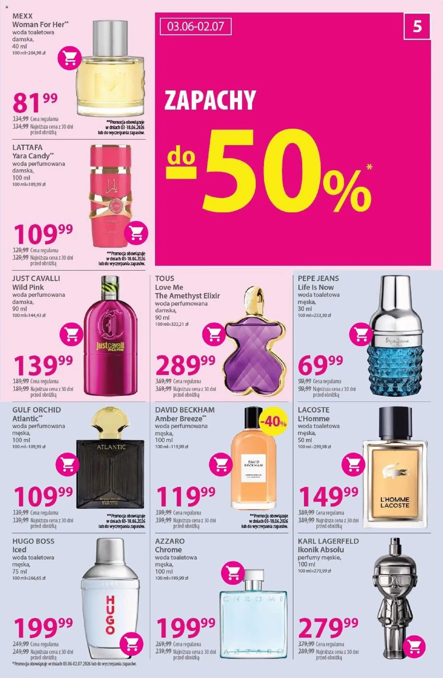 Hebe gazetka od 03.06.2026 | Strona: 5 | Produkty: Perfumy, Woda toaletowa, Woda