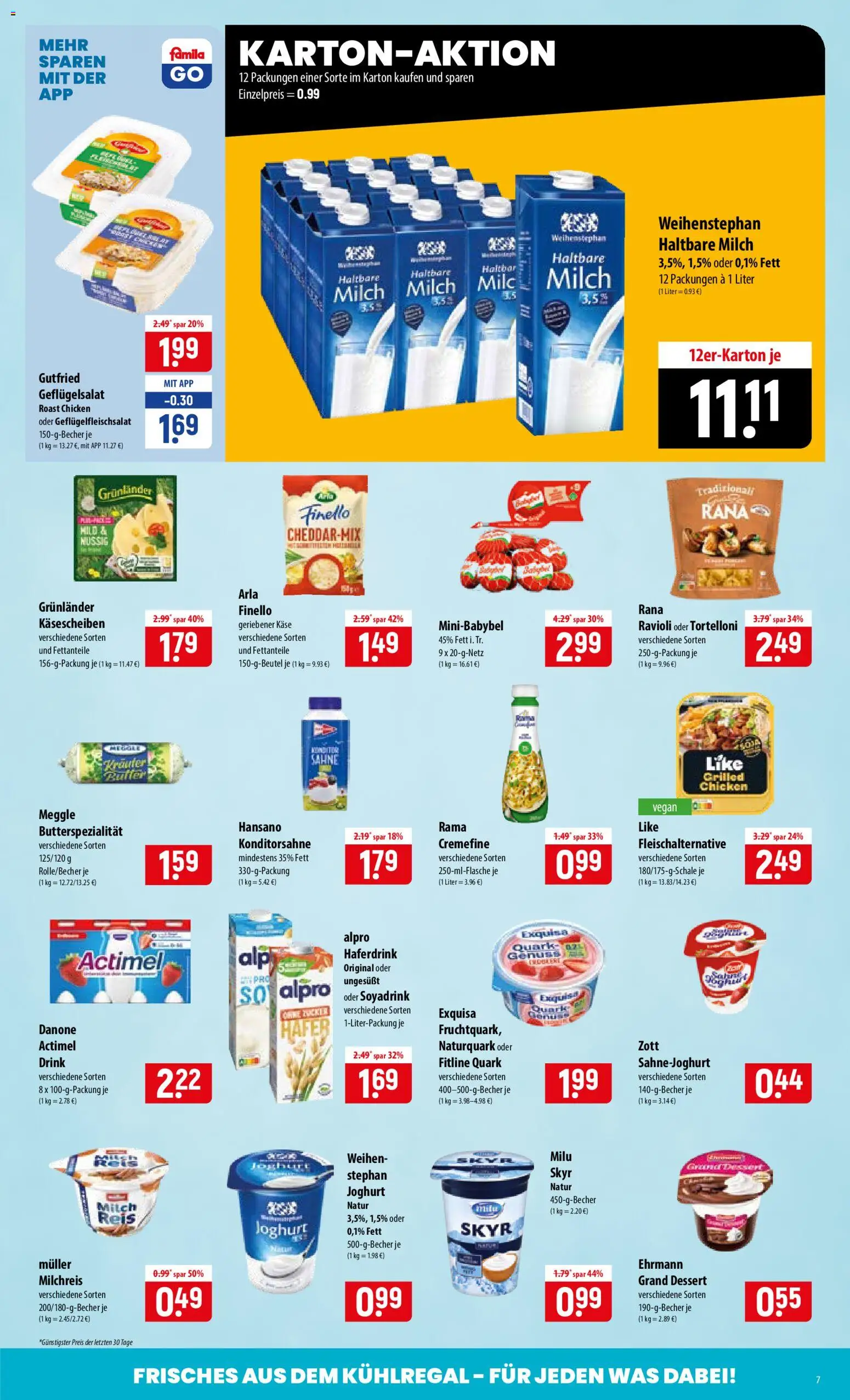 Famila Prospekt – gültig ab 31.08.2026 | Seite: 7 | Produkte: Actimel, Quark, Skyr, Alpro
