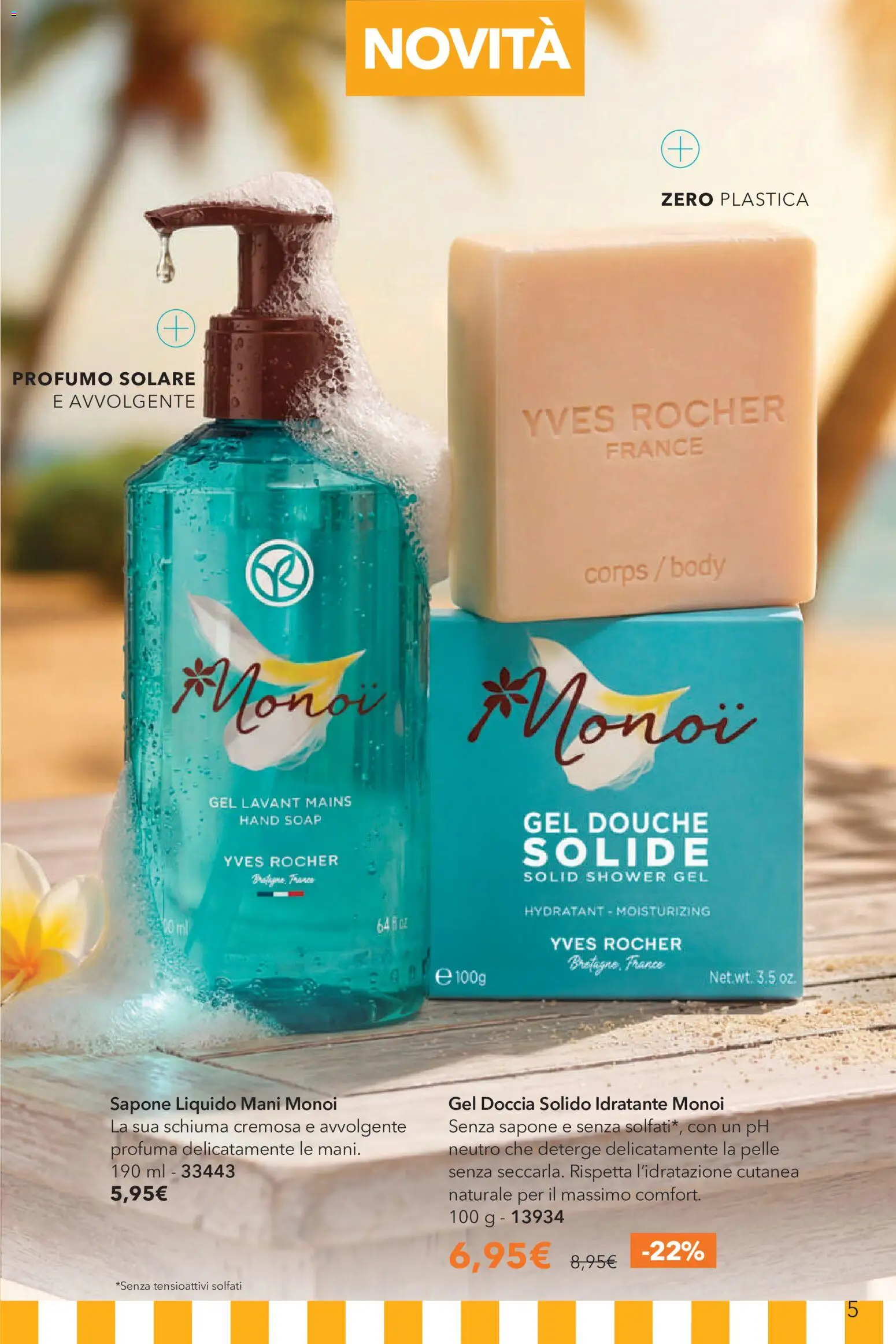 Volantino Yves Rocher del 04.06.2026 | Pagina: 5 | Prodotti: Sapone, Doccia, Profumo