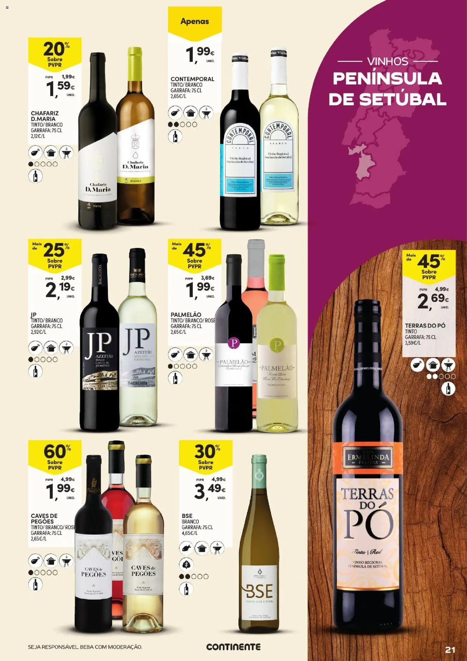Continente Açores Vinhos, Enchidos e Queijos │ válido de 22/09/2026 | Página: 21 | Produtos: Pó, Vinho