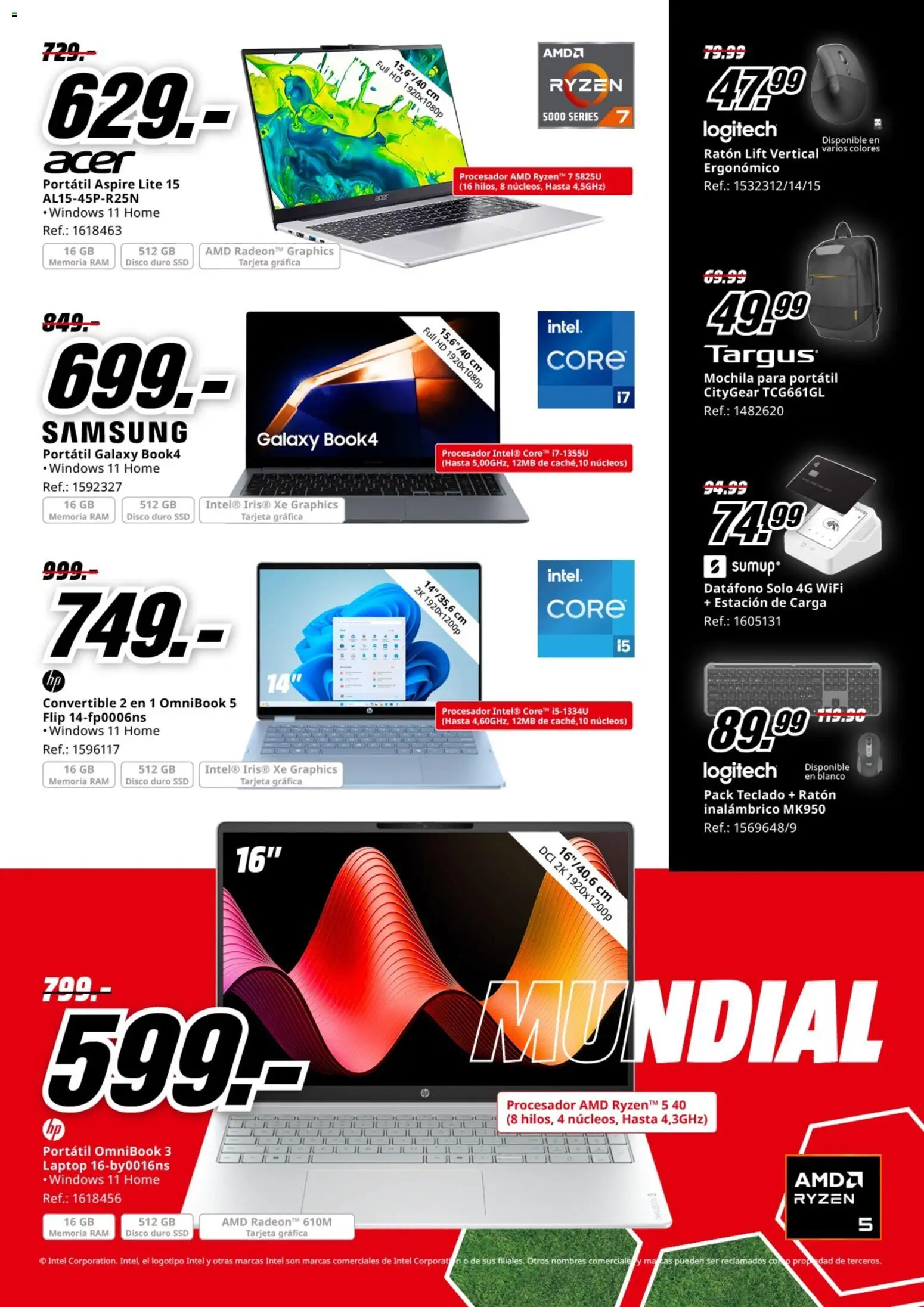 Media Markt folleto │ válido desde el 20.05.2026 | Página: 28 | Productos: Mochila, Ratón inalambrico, Teclado, Disco