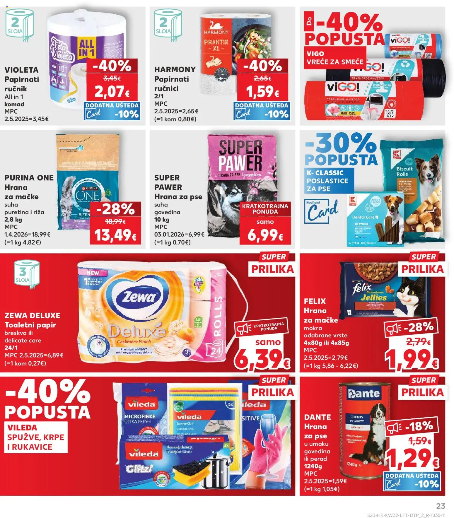 Kaufland katalog | vrijedi od 06.08.2026 | Stranica: 23 | Proizvodi: Govedina, Ručnik, Zewa, Rukavice