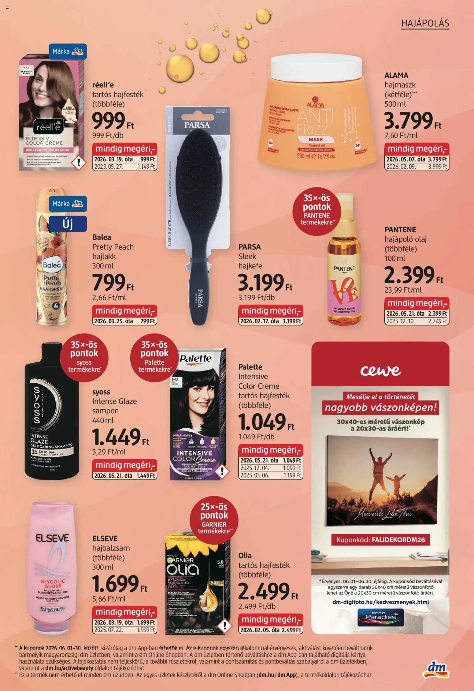 DM Drogerie Markt akciós ujság - amely érvényes a következő dátumtól: 04.06.2026 | Oldal: 11 | Termékek: Hajfesték, Hajbalzsam, Olaj, Vegán