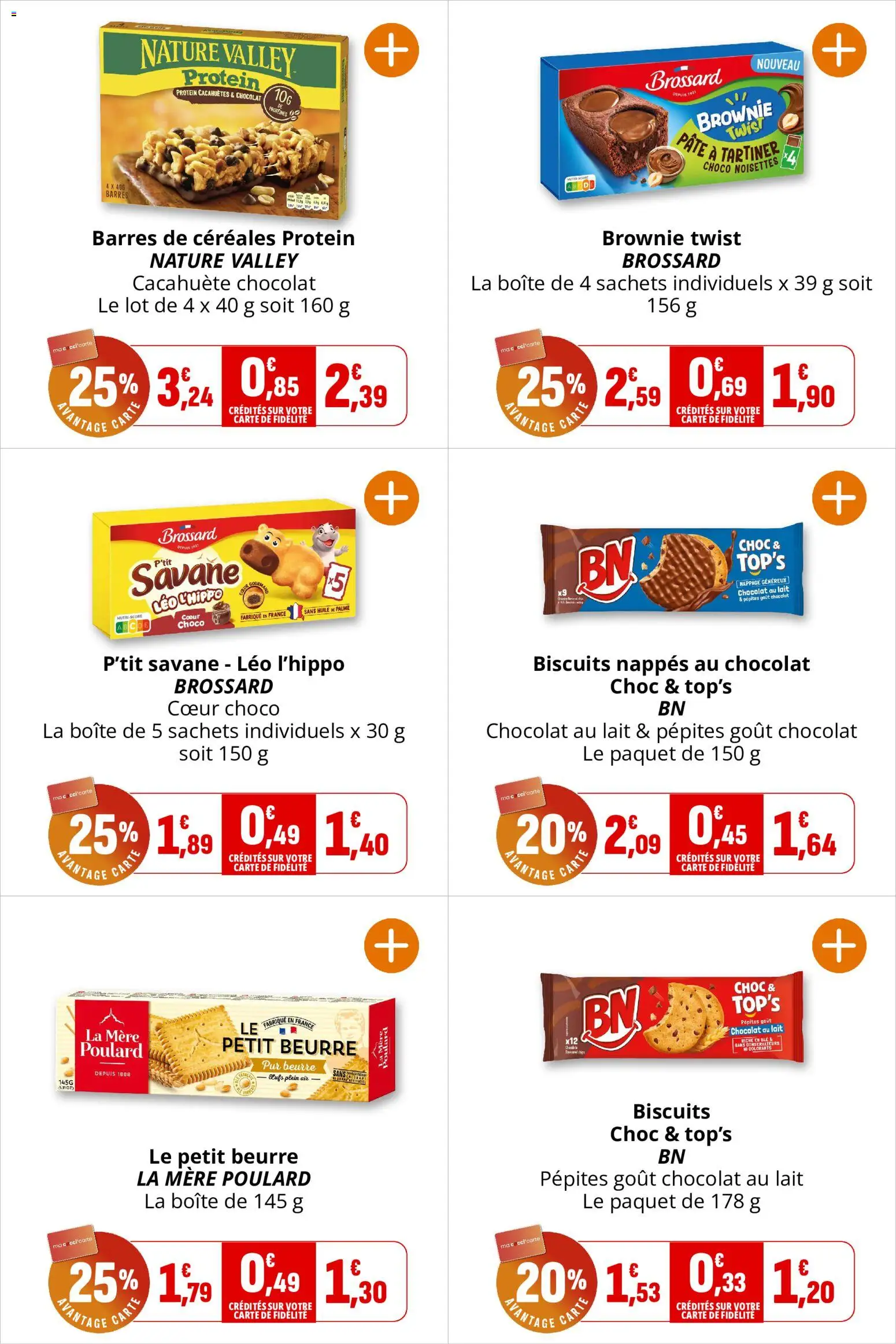 {H1} | Page: 8 | Produits: Lait, Œufs, Huile, Chocolat