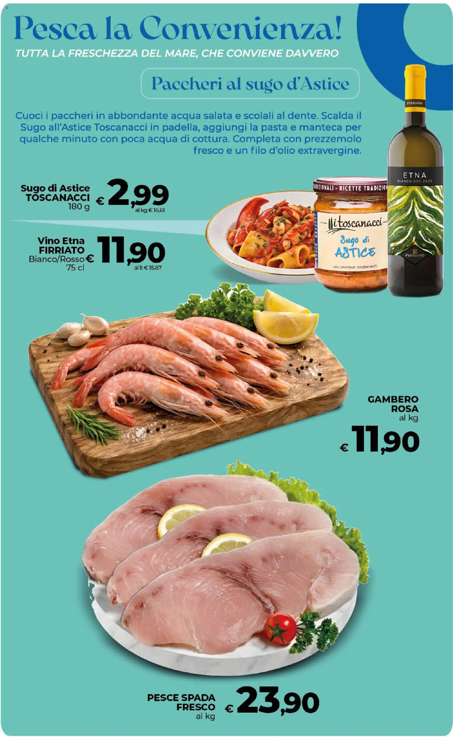 Volantino Ipercoop del 13/10/2026 | Pagina: 22 | Prodotti: Vino, Astice, Paccheri, Sugo