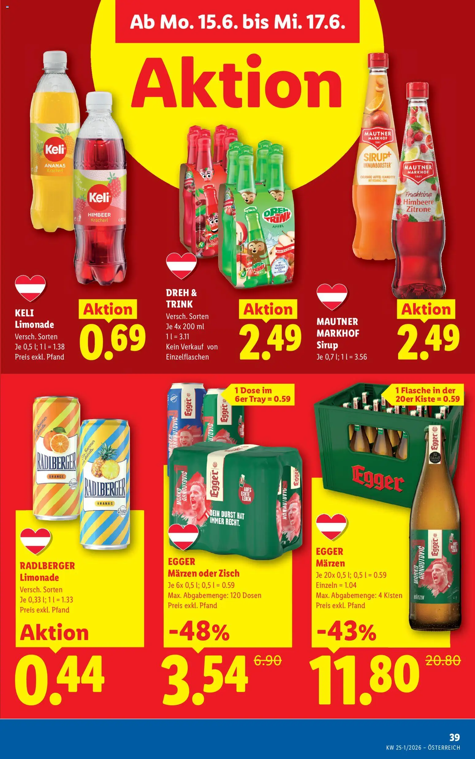 Lidl Flugblatt gültig ab 11.06.2026 | Seite: 46 | Produkte: Gin, Zitrone, Himbeere, Ananas