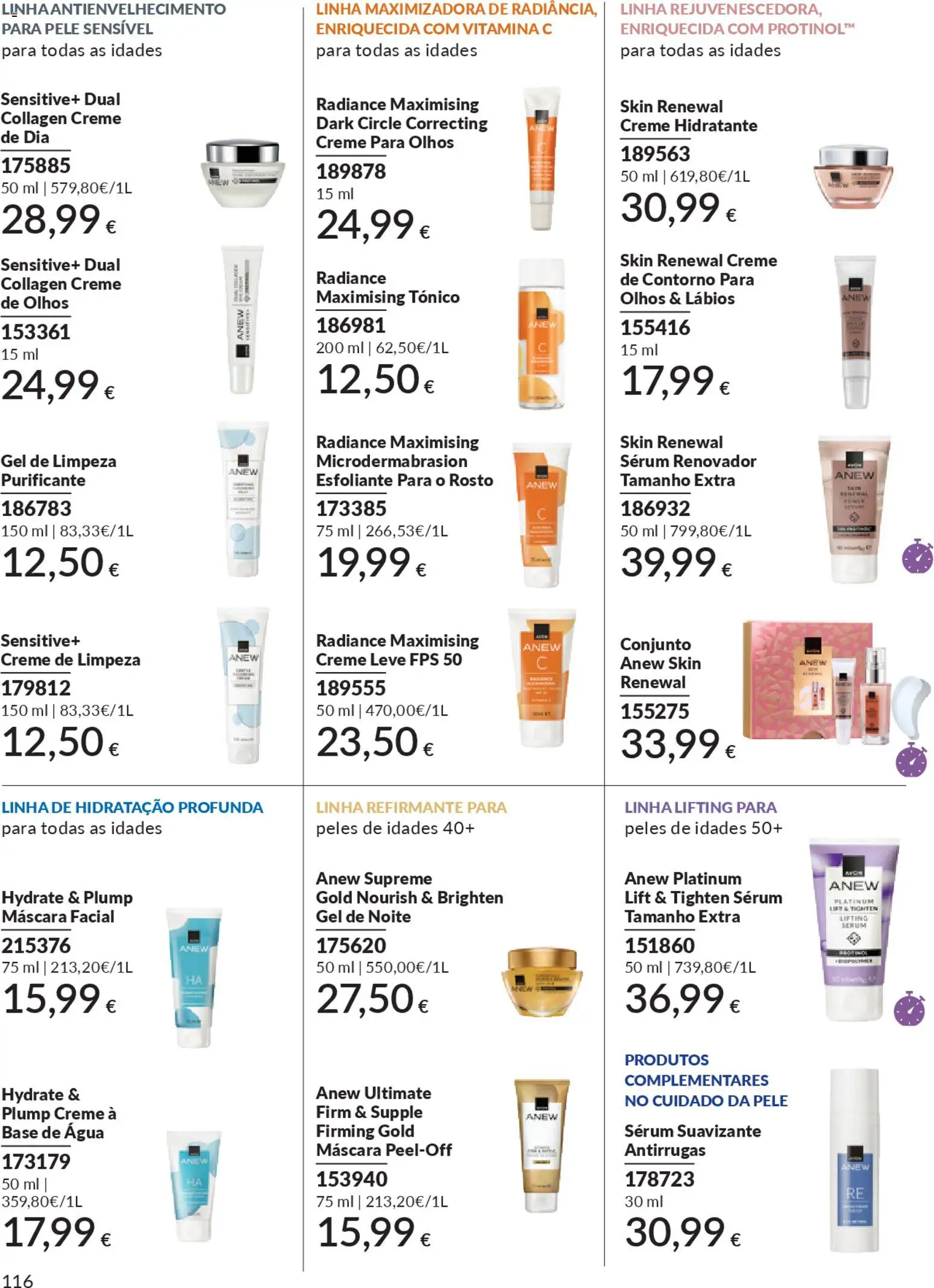 Catálogo Avon Campanha 4 │ válido de 01.04.2026 | Página: 116 | Produtos: Agua, Máscara facial, Base, Vitamina c