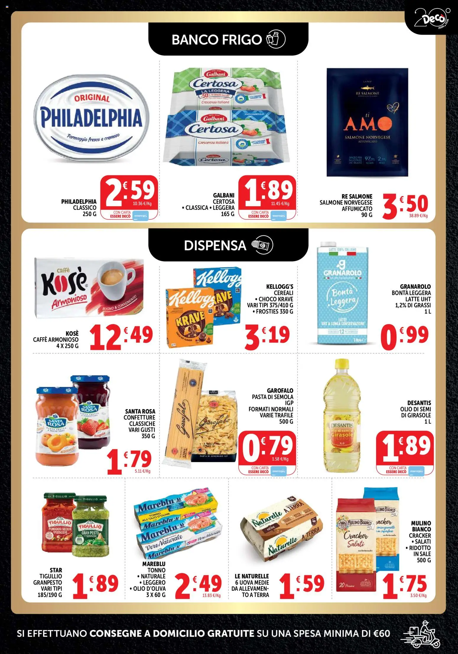 Volantino Decò del 22/09/2026 | Pagina: 7 | Prodotti: Salmone, Pomodori, Cracker, Pistacchi