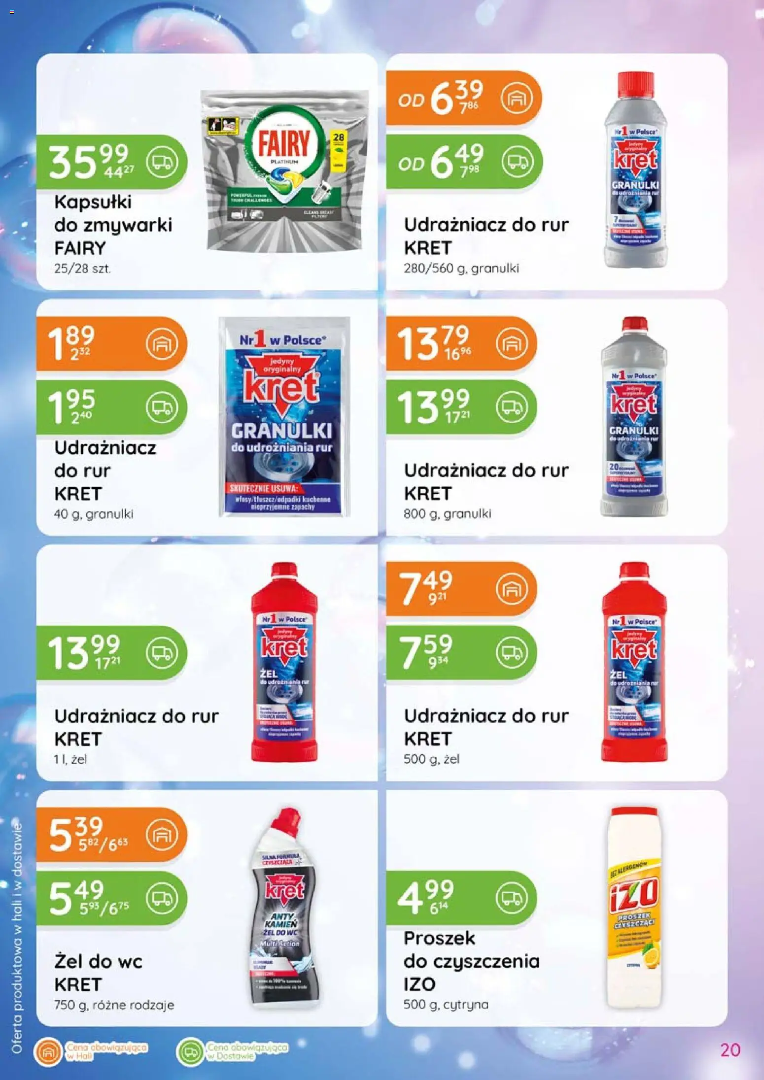 Eurocash gazetka - Katalog Chemiczny od 06.08.2026 | Strona: 20 | Produkty: Cytryna, Kapsułki, Proszek, Fairy
