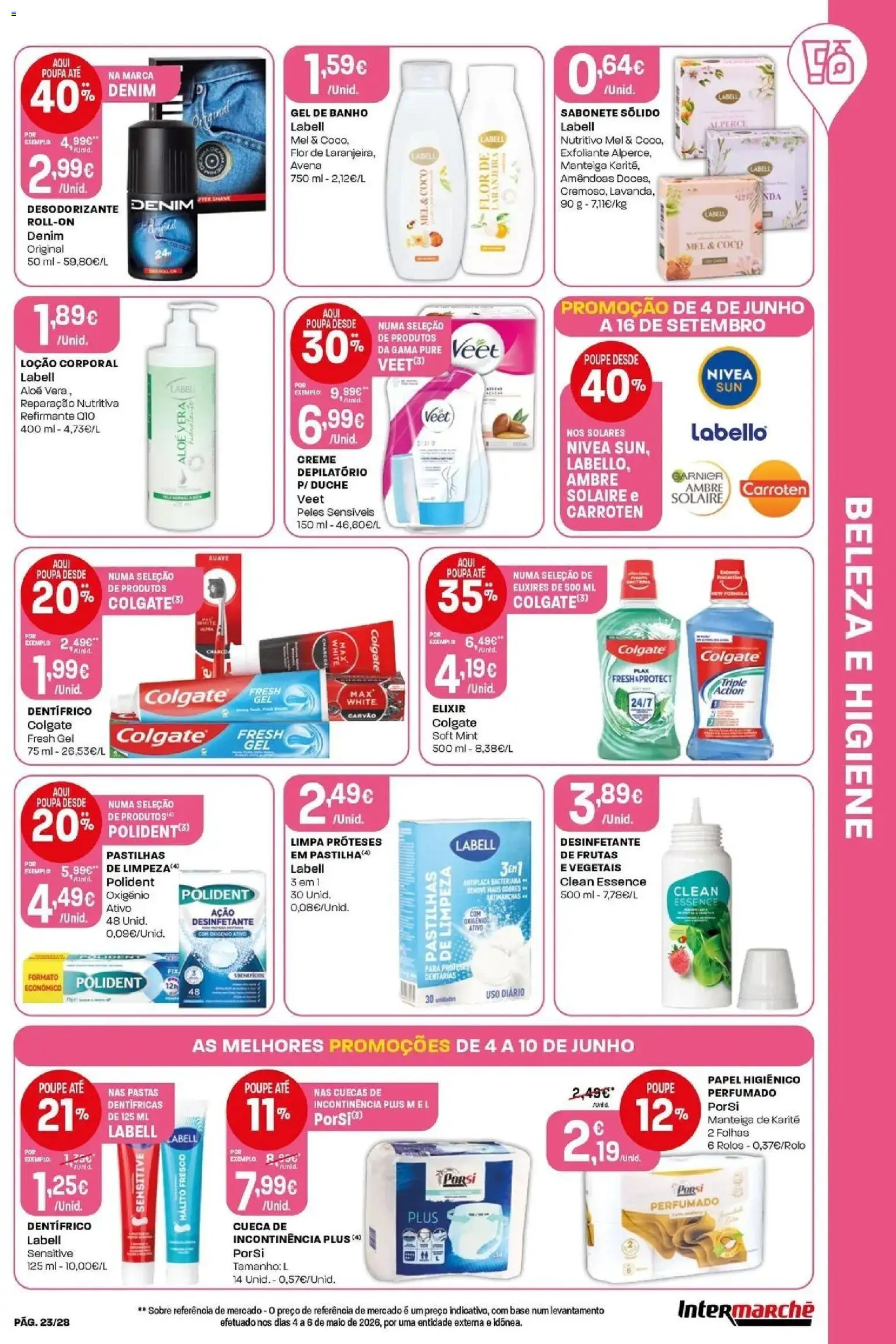 Intermarché - Isto é que são preços BAIXOS │ válido de 04/06/2026 | Página: 23 | Produtos: Amêndoas, Base, Manteiga, Creme