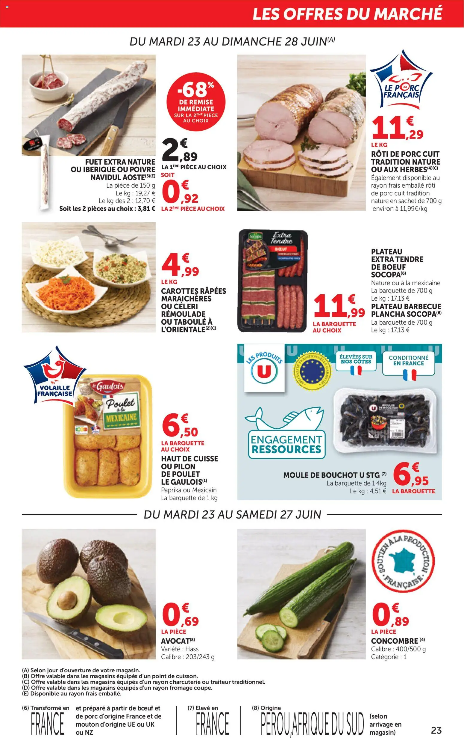 {H1} | Page: 23 | Produits: Paprika, Volaille, Poivre, Porc